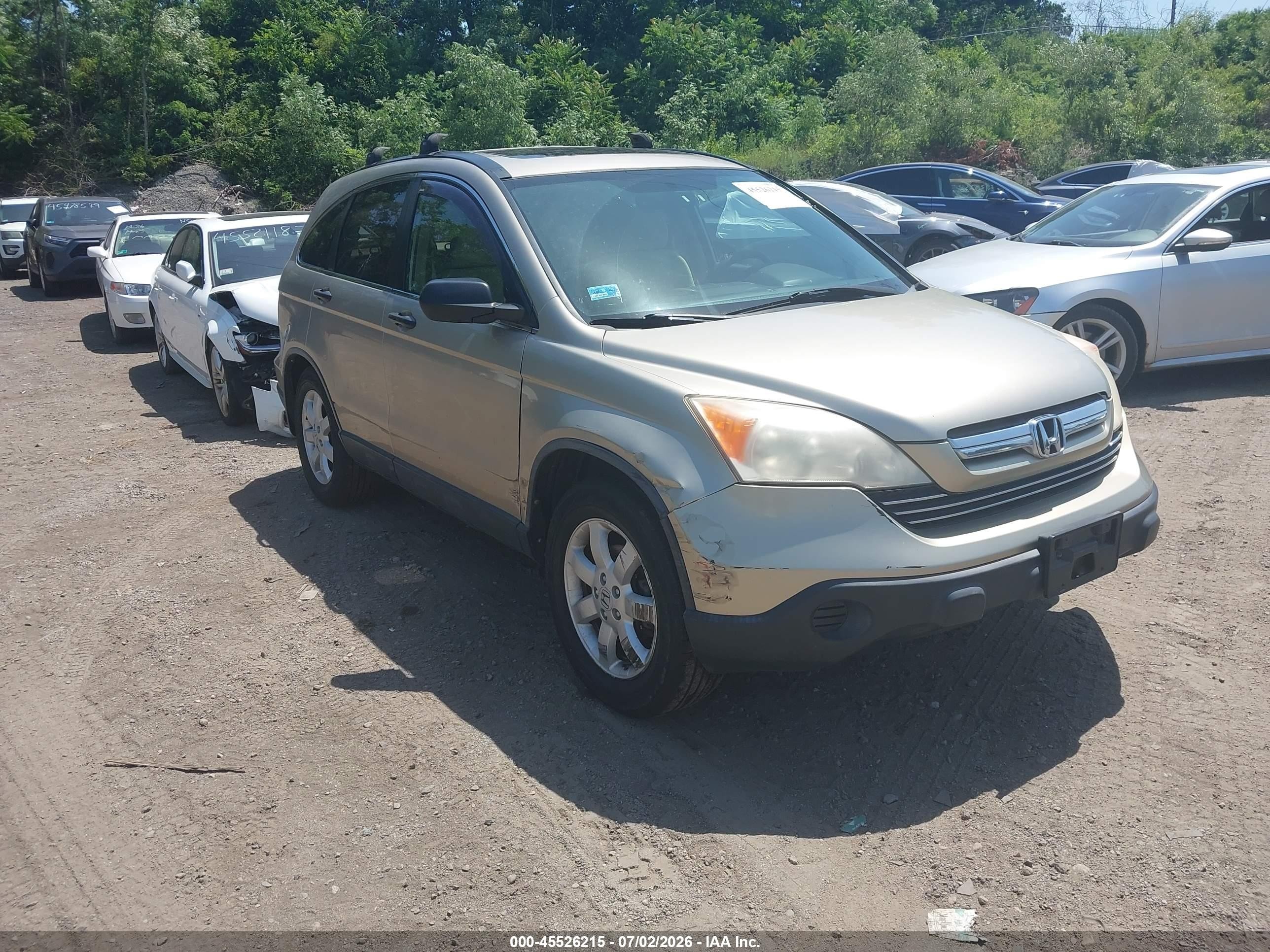 2007 Honda Cr-v Ex Brown vin: JHLRE48557C070993