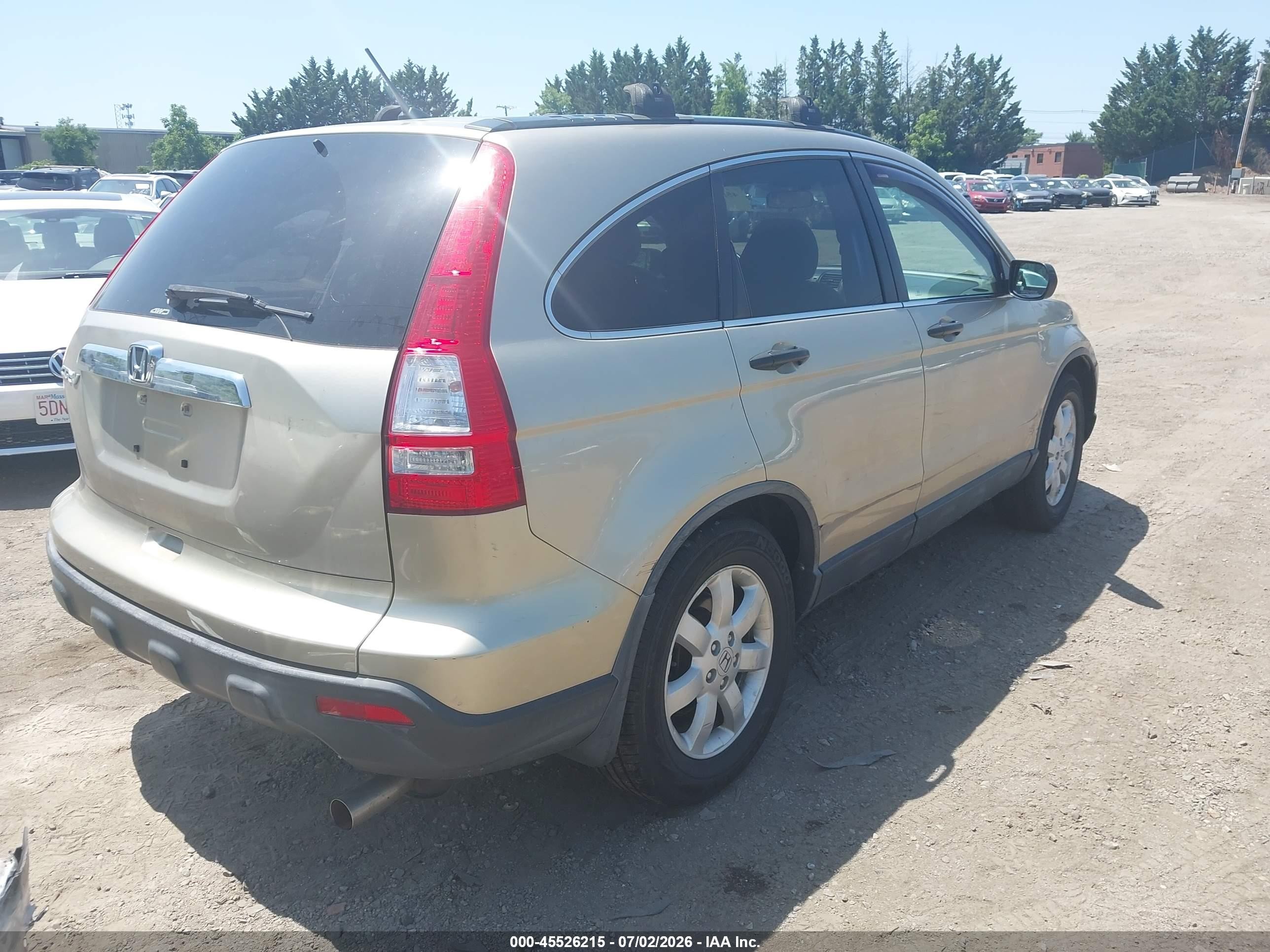 2007 Honda Cr-v Ex Brown vin: JHLRE48557C070993