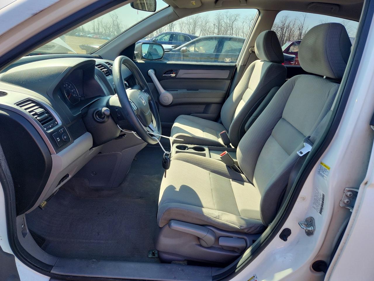 2007 Honda Cr-v Ex White vin: JHLRE48557C085106