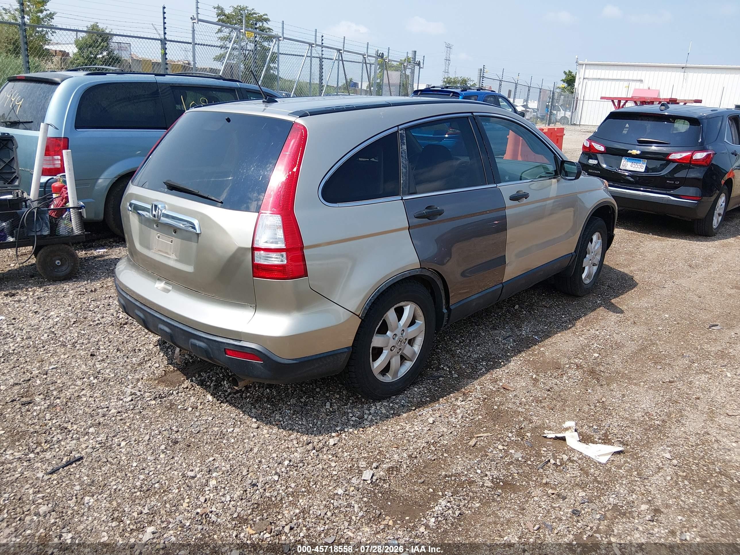 2008 Honda Cr-v Ex Золотой vin: JHLRE48558C004543