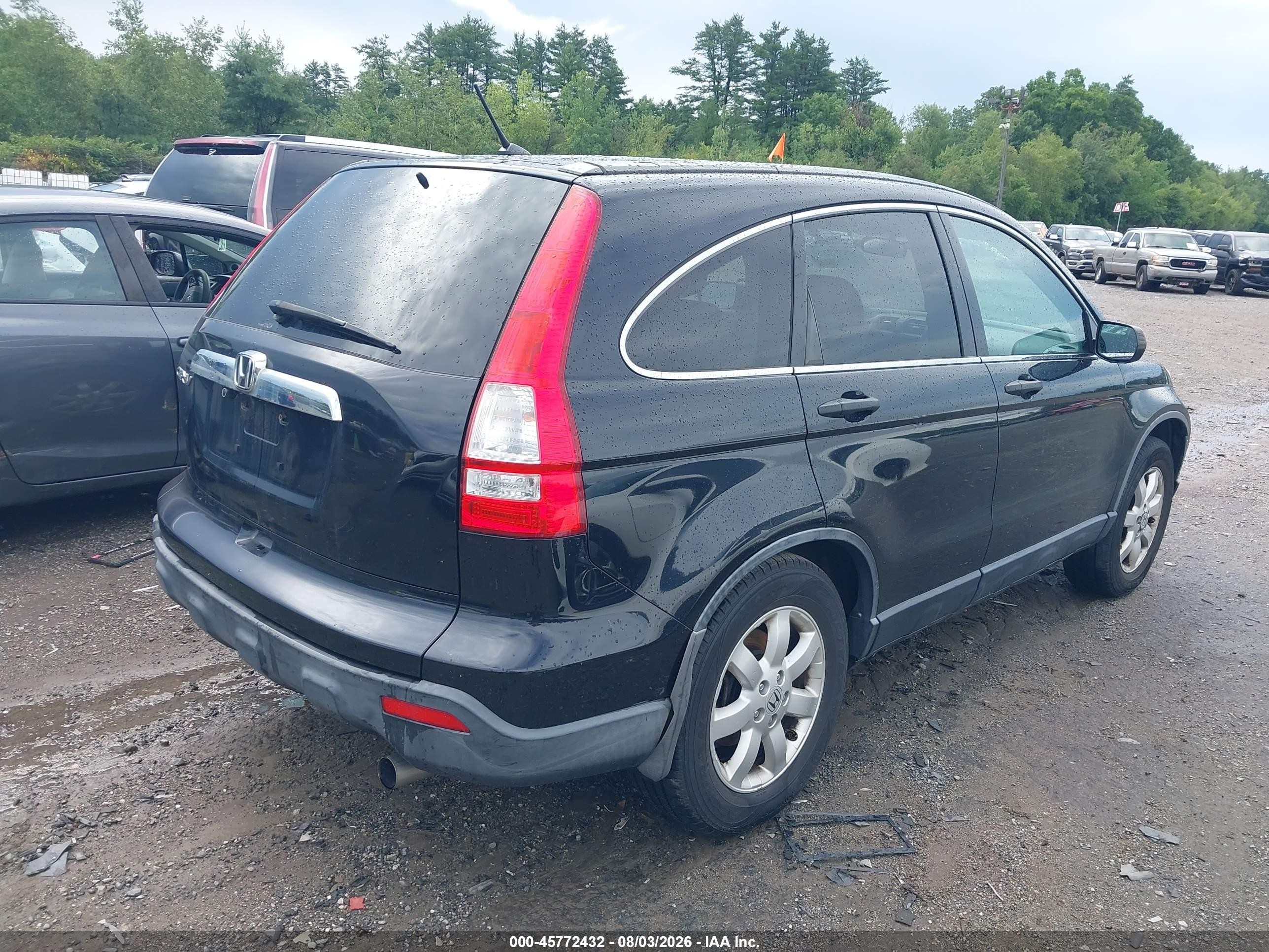 2008 Honda Cr-v Ex Черный vin: JHLRE48558C008057