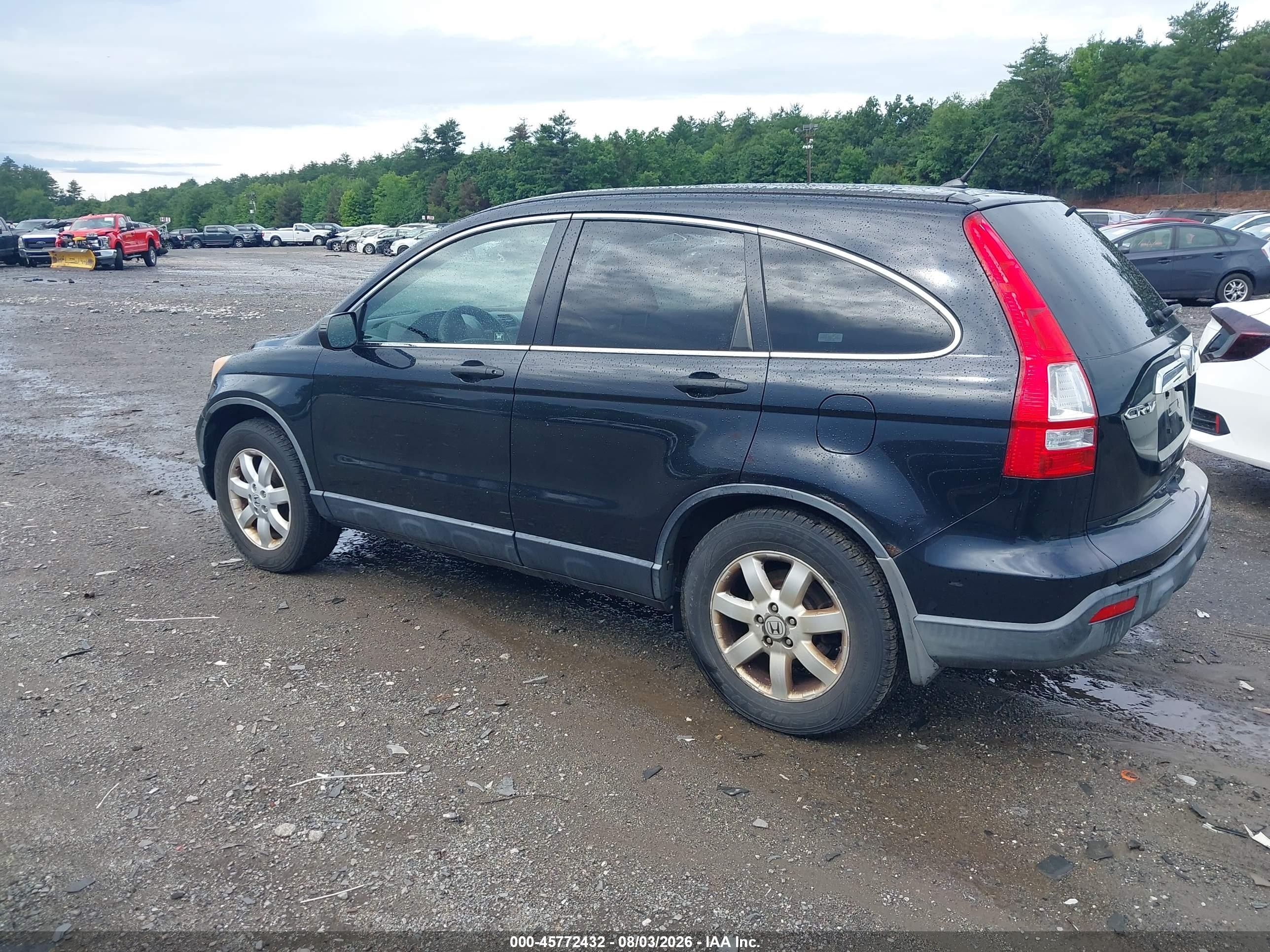 2008 Honda Cr-v Ex Черный vin: JHLRE48558C008057