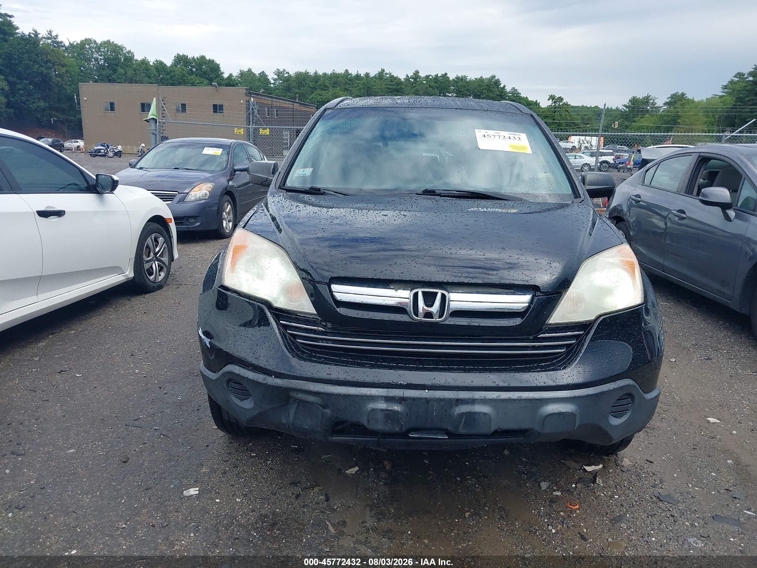 2008 Honda Cr-v Ex Черный vin: JHLRE48558C008057