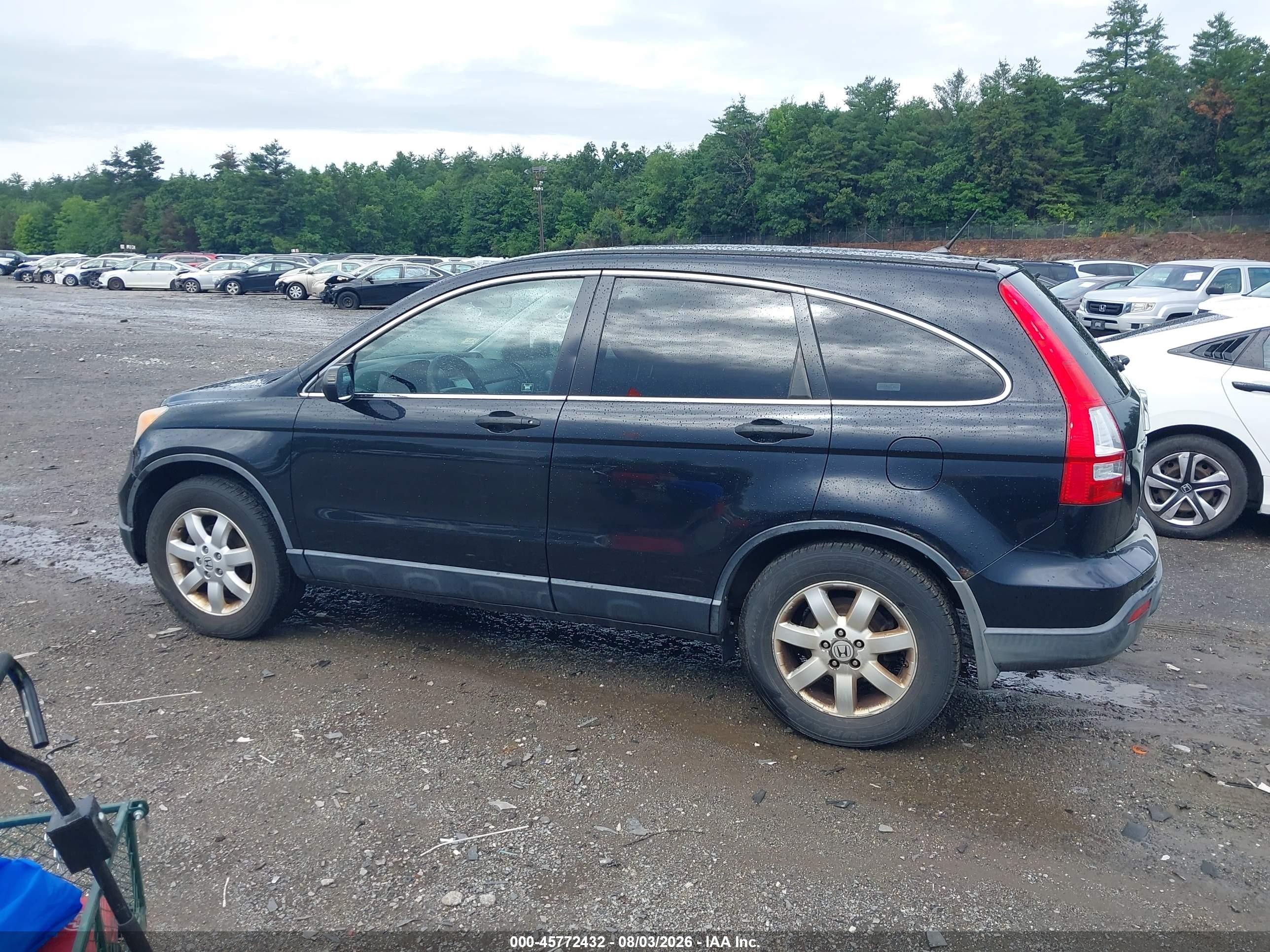 2008 Honda Cr-v Ex Черный vin: JHLRE48558C008057