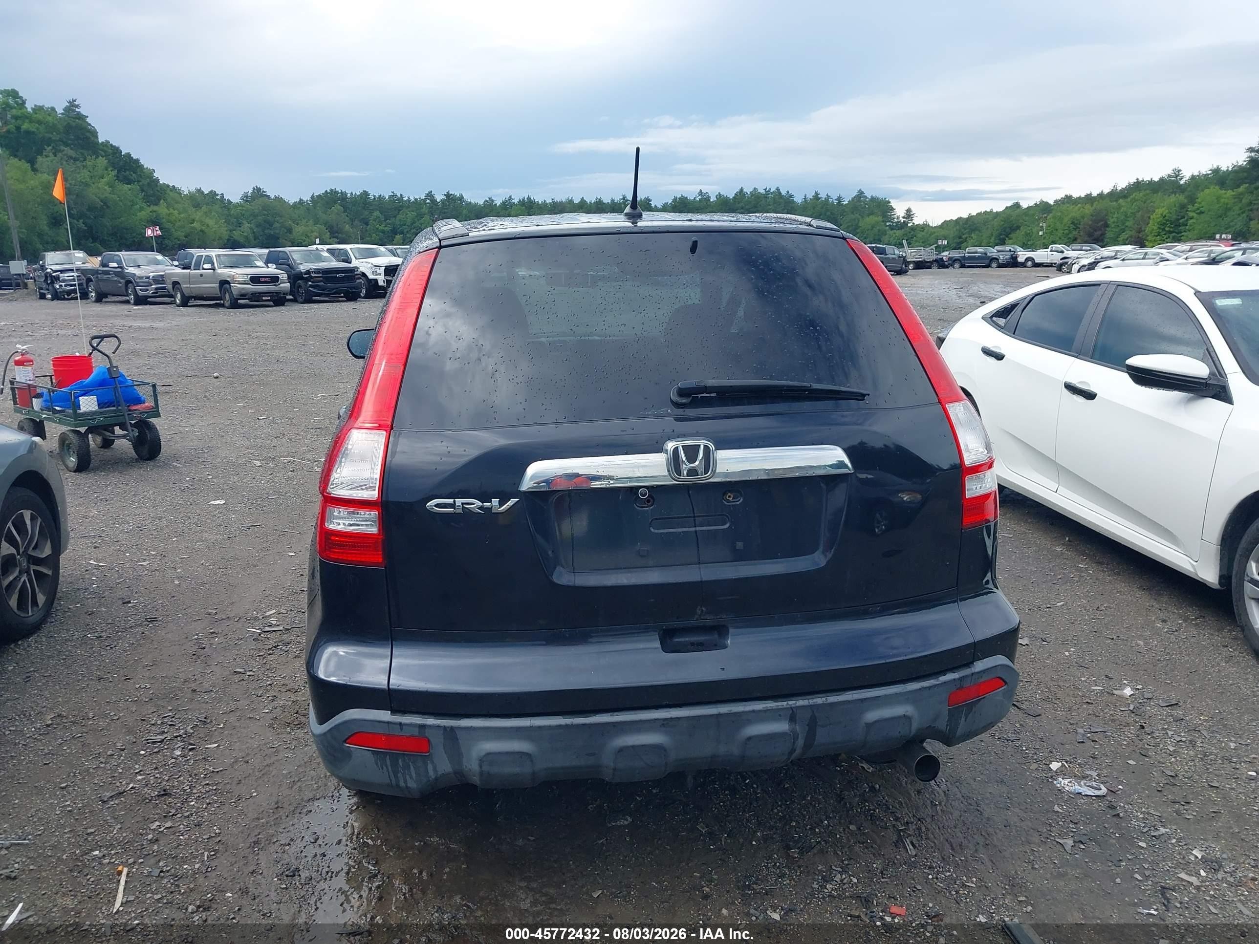 2008 Honda Cr-v Ex Черный vin: JHLRE48558C008057