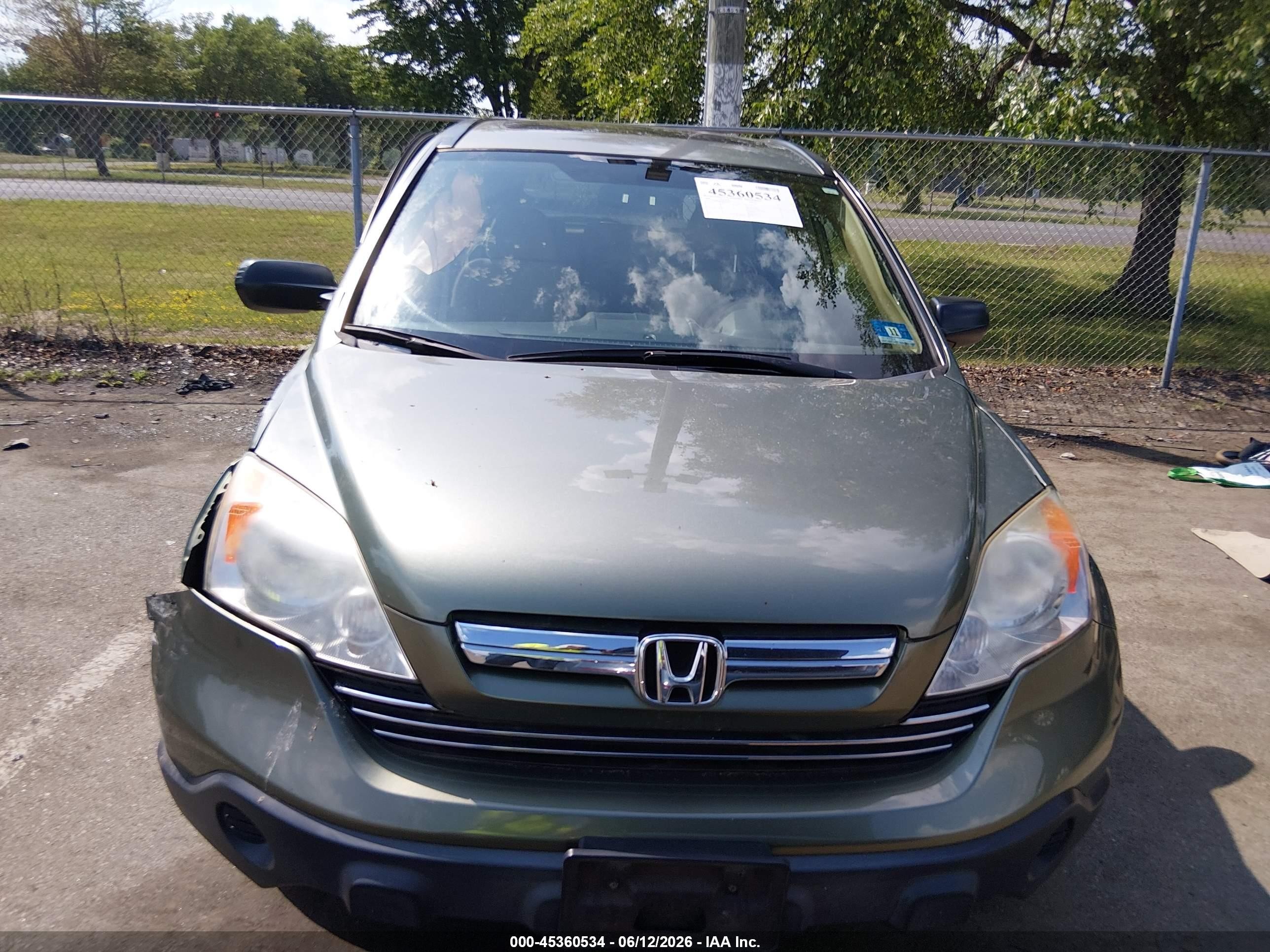 2008 Honda Cr-v Ex Green vin: JHLRE48558C012948