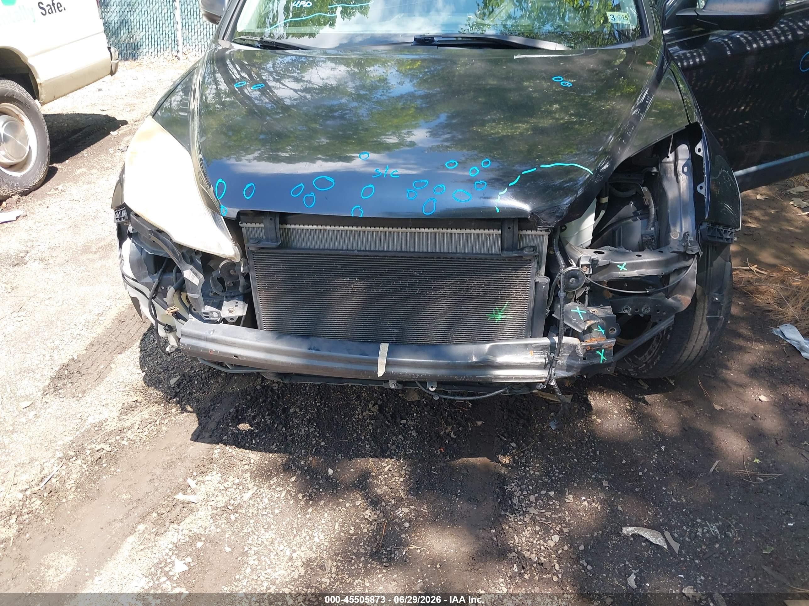 2008 Honda Cr-v Ex Black vin: JHLRE48558C016465