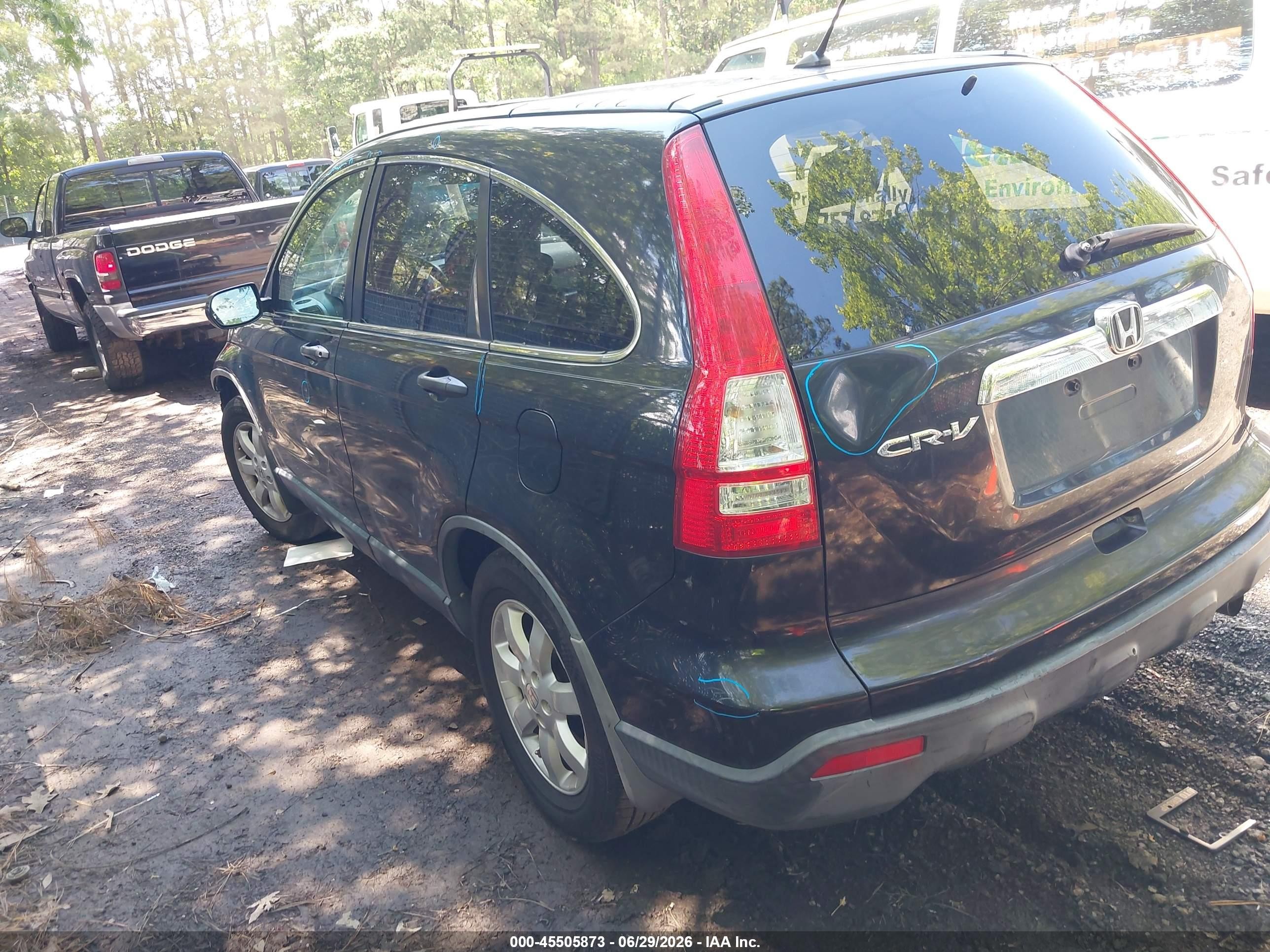2008 Honda Cr-v Ex Black vin: JHLRE48558C016465