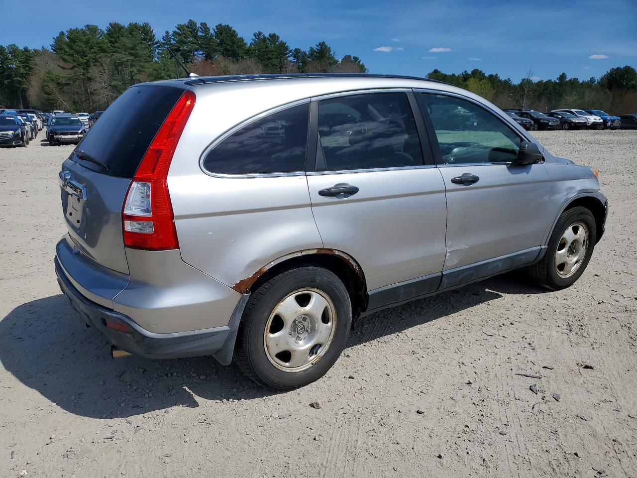 2007 Honda Cr-v Ex Silver vin: JHLRE48567C001388