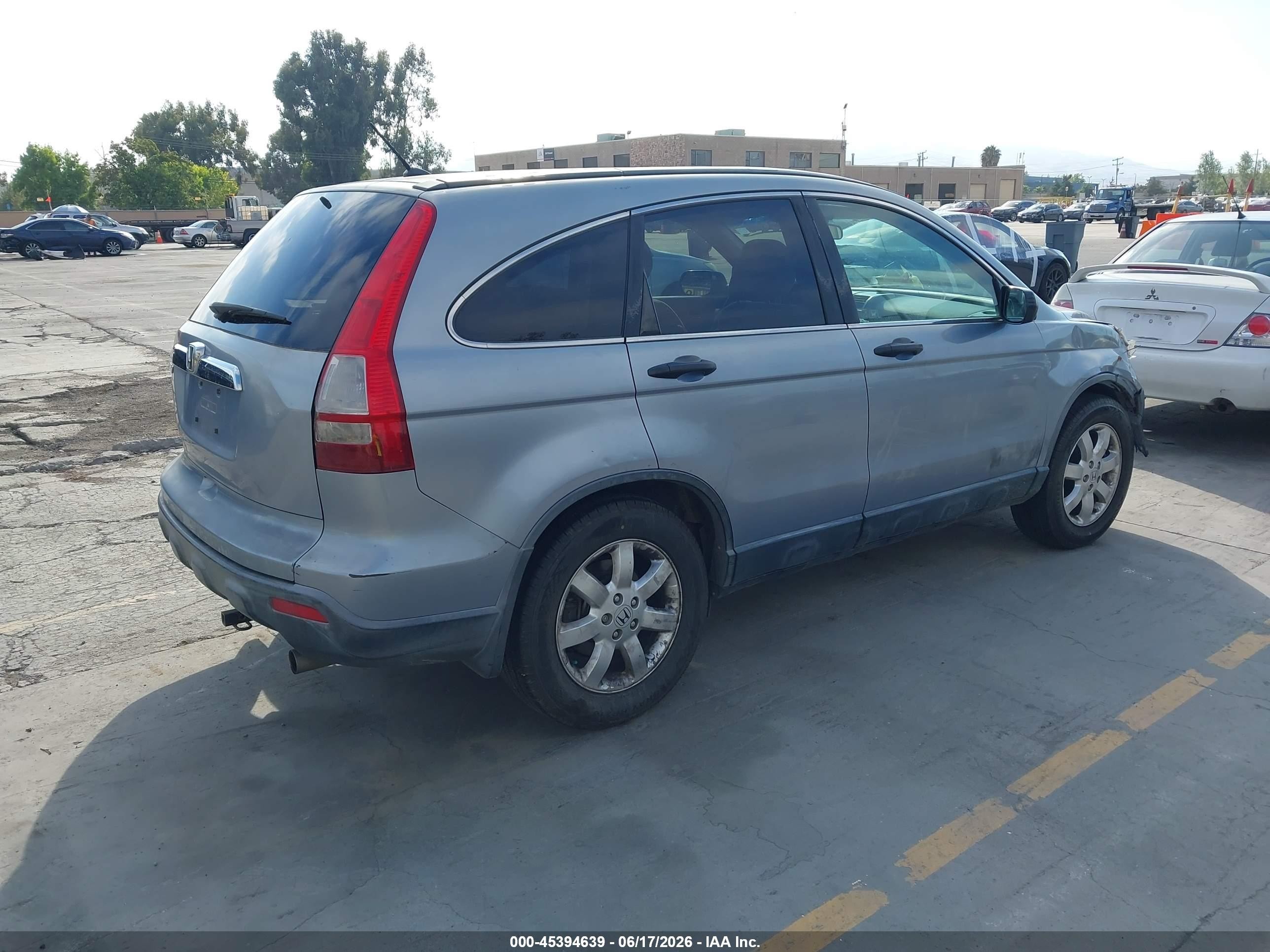 2007 Honda Cr-v Ex Light Blue vin: JHLRE48567C004811
