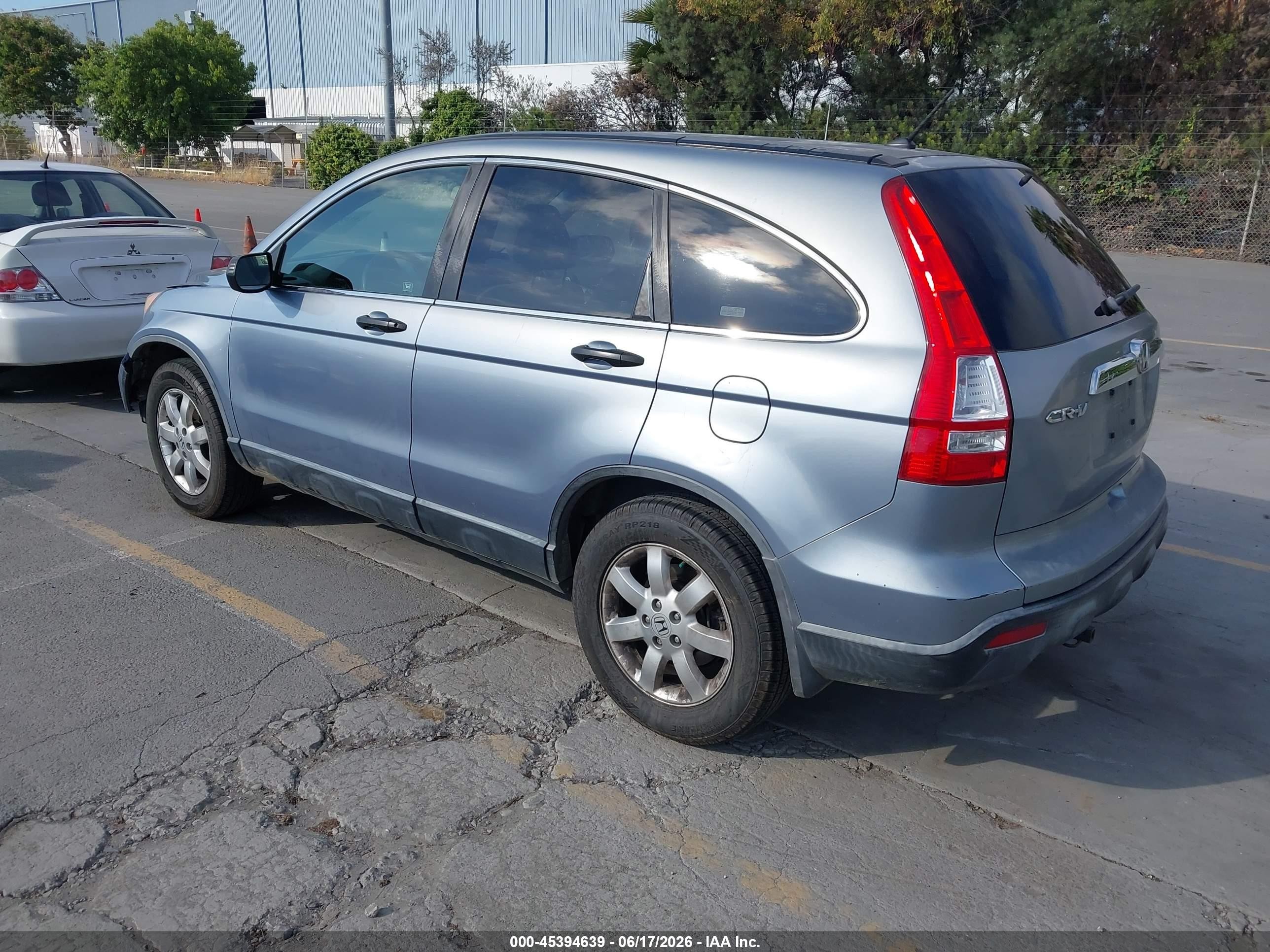2007 Honda Cr-v Ex Light Blue vin: JHLRE48567C004811