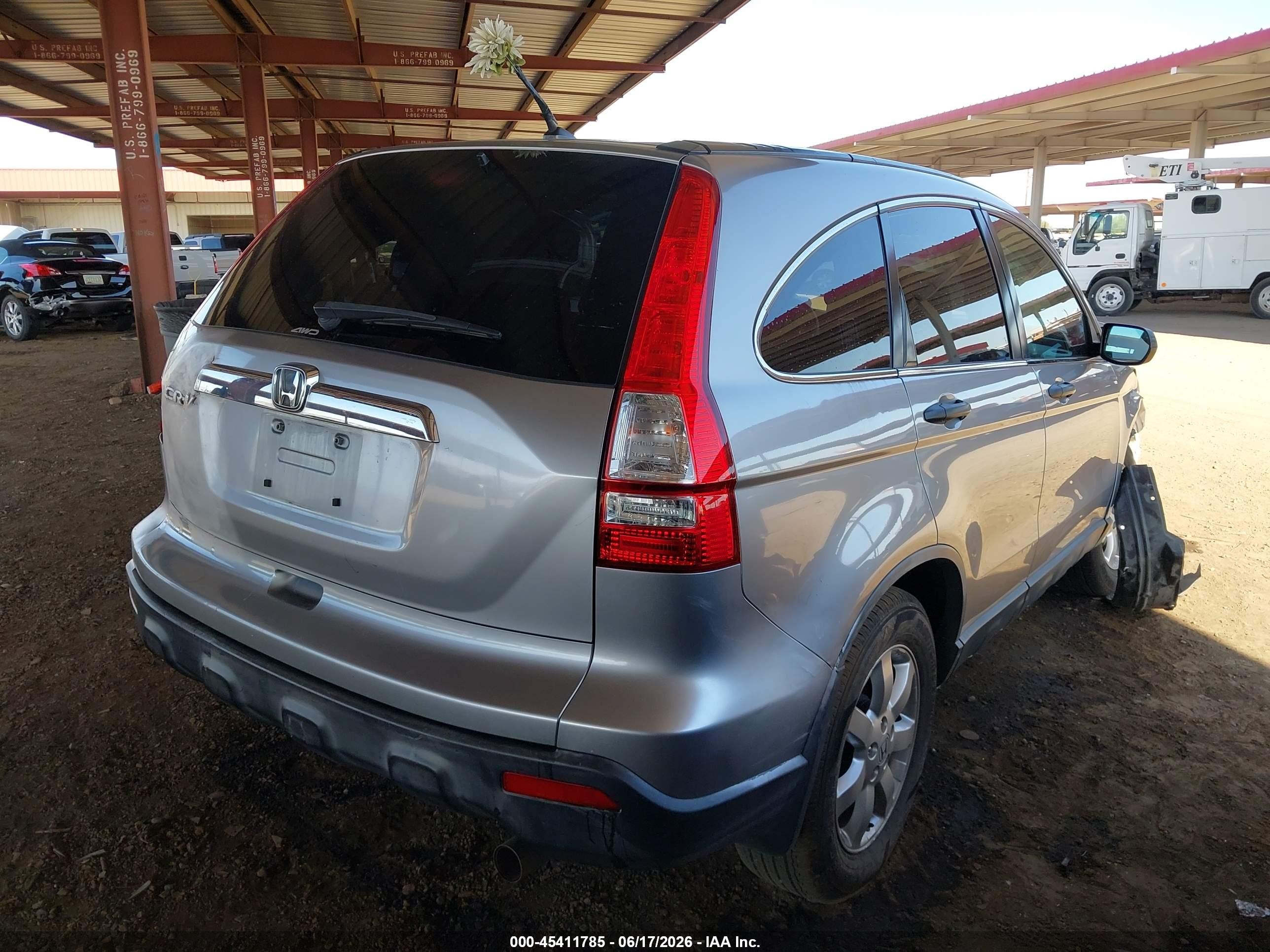 2007 Honda Cr-v Ex Silver vin: JHLRE48567C067262