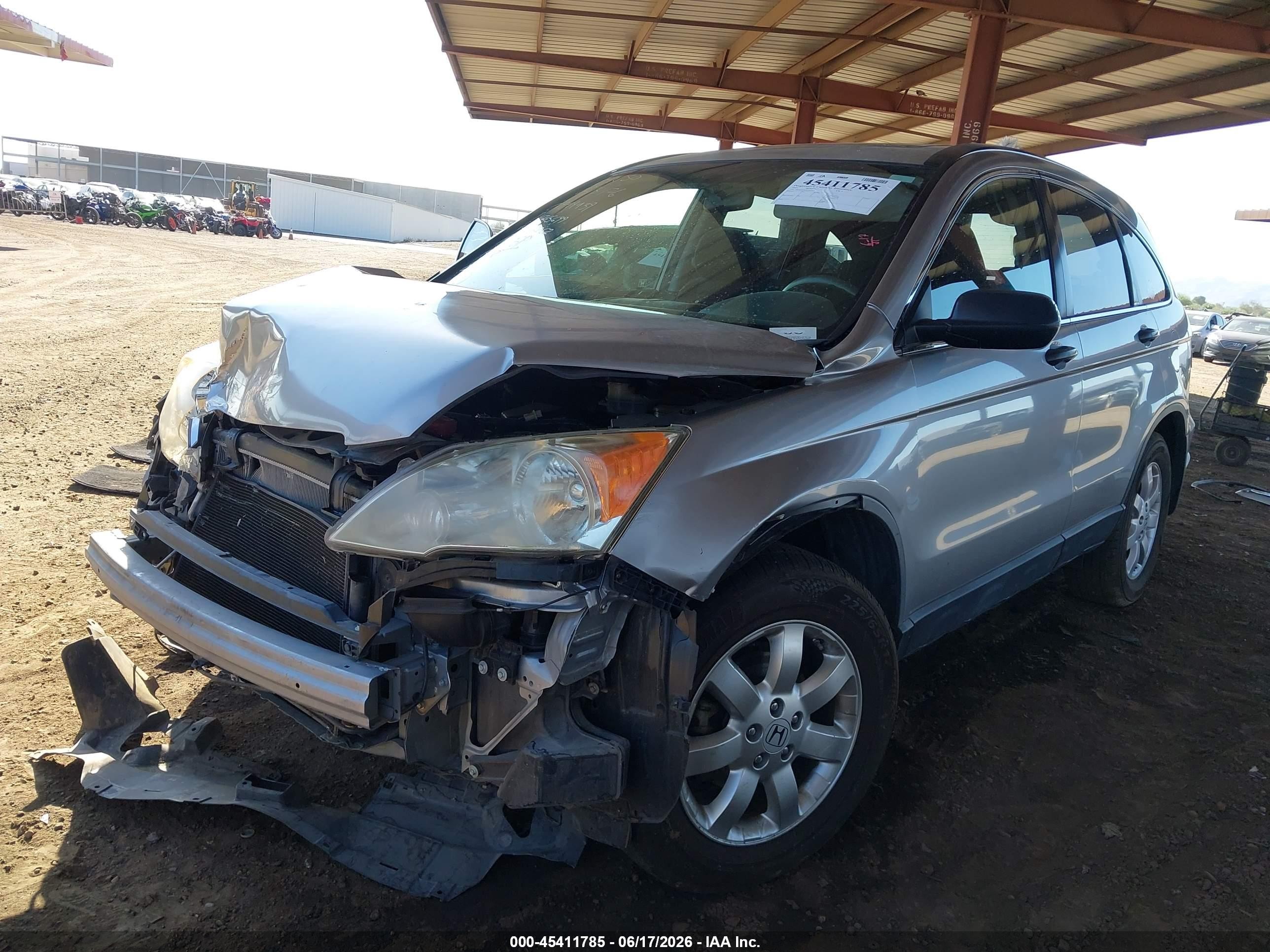 2007 Honda Cr-v Ex Silver vin: JHLRE48567C067262