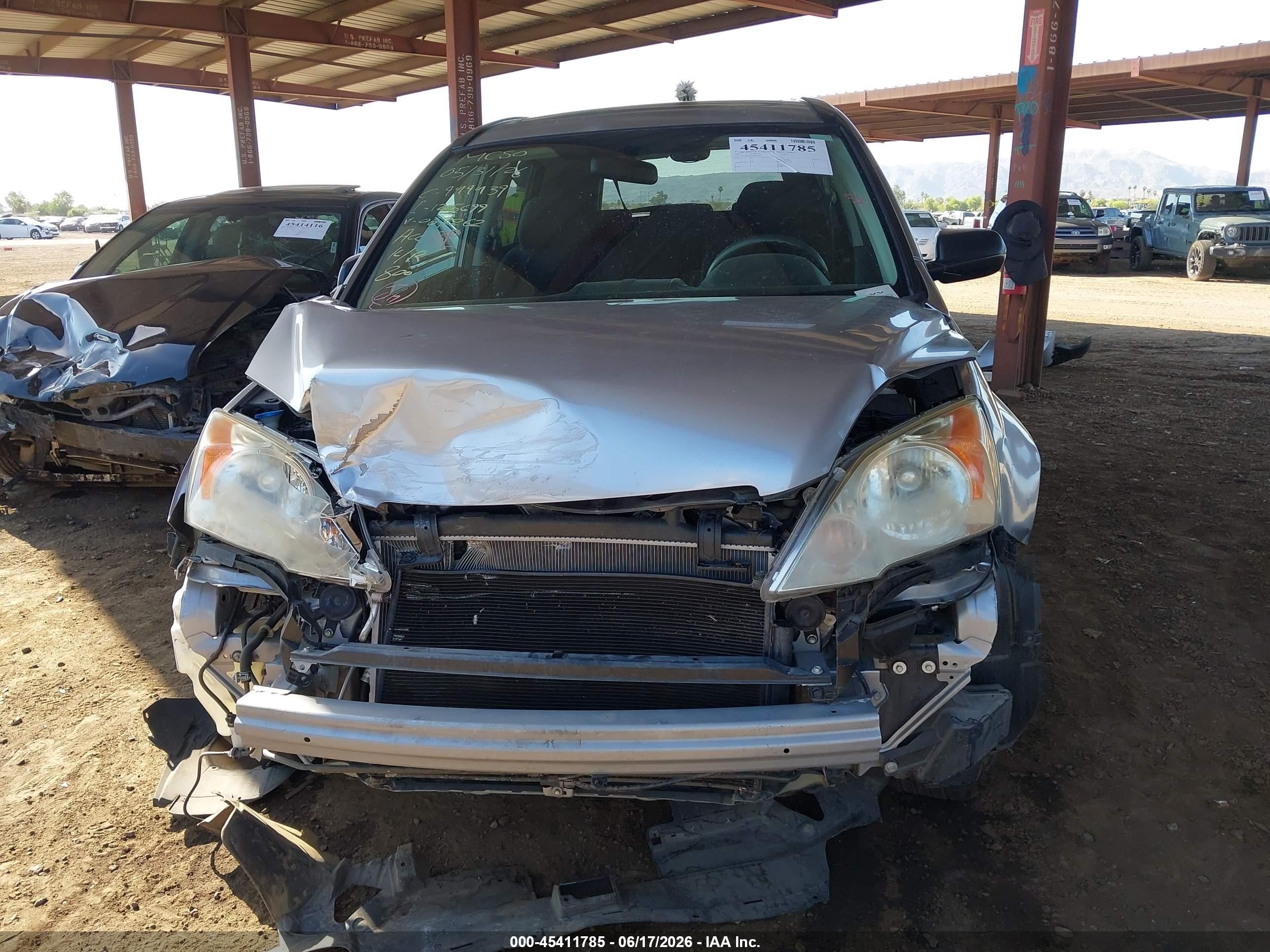 2007 Honda Cr-v Ex Silver vin: JHLRE48567C067262