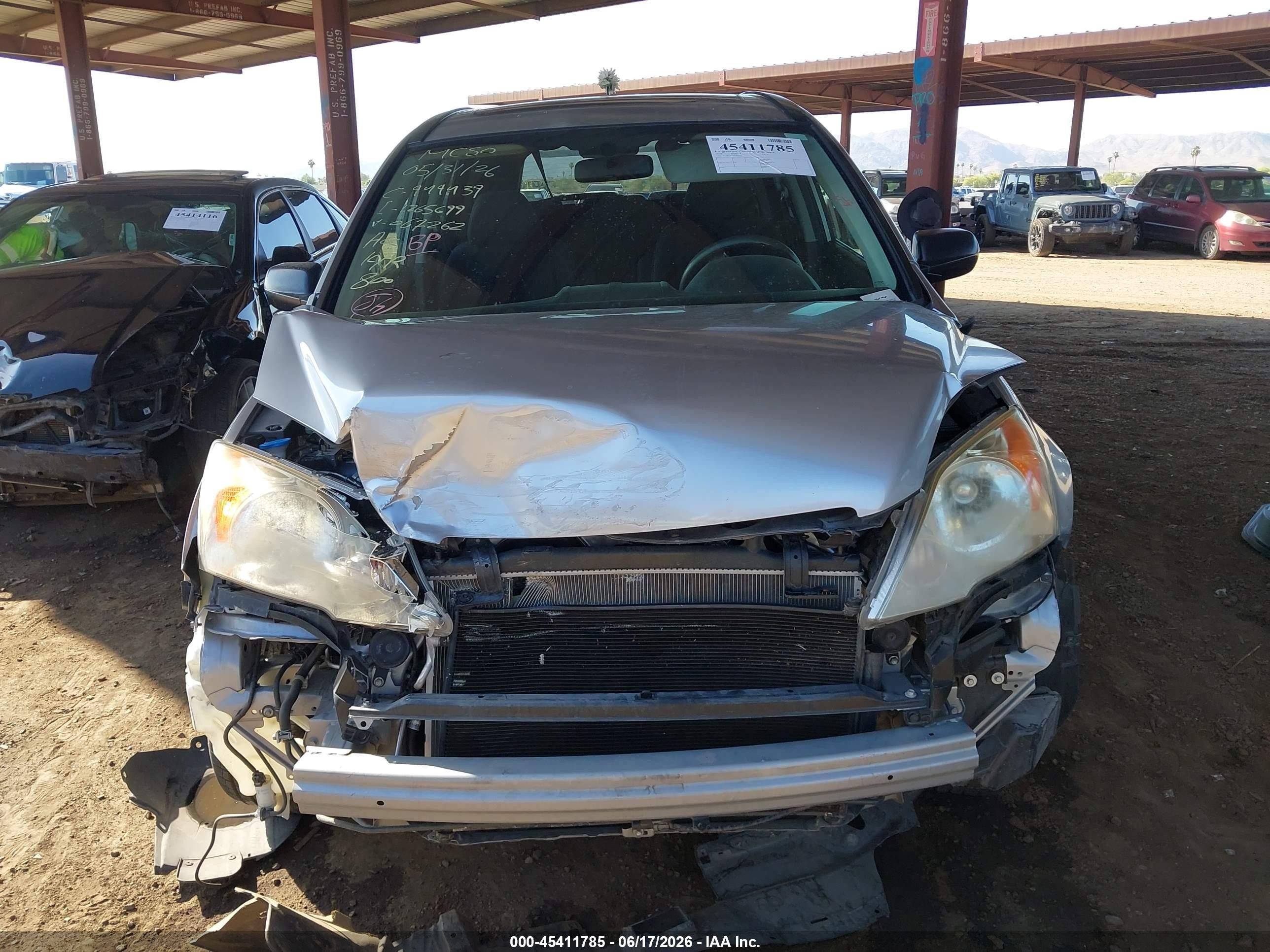 2007 Honda Cr-v Ex Silver vin: JHLRE48567C067262