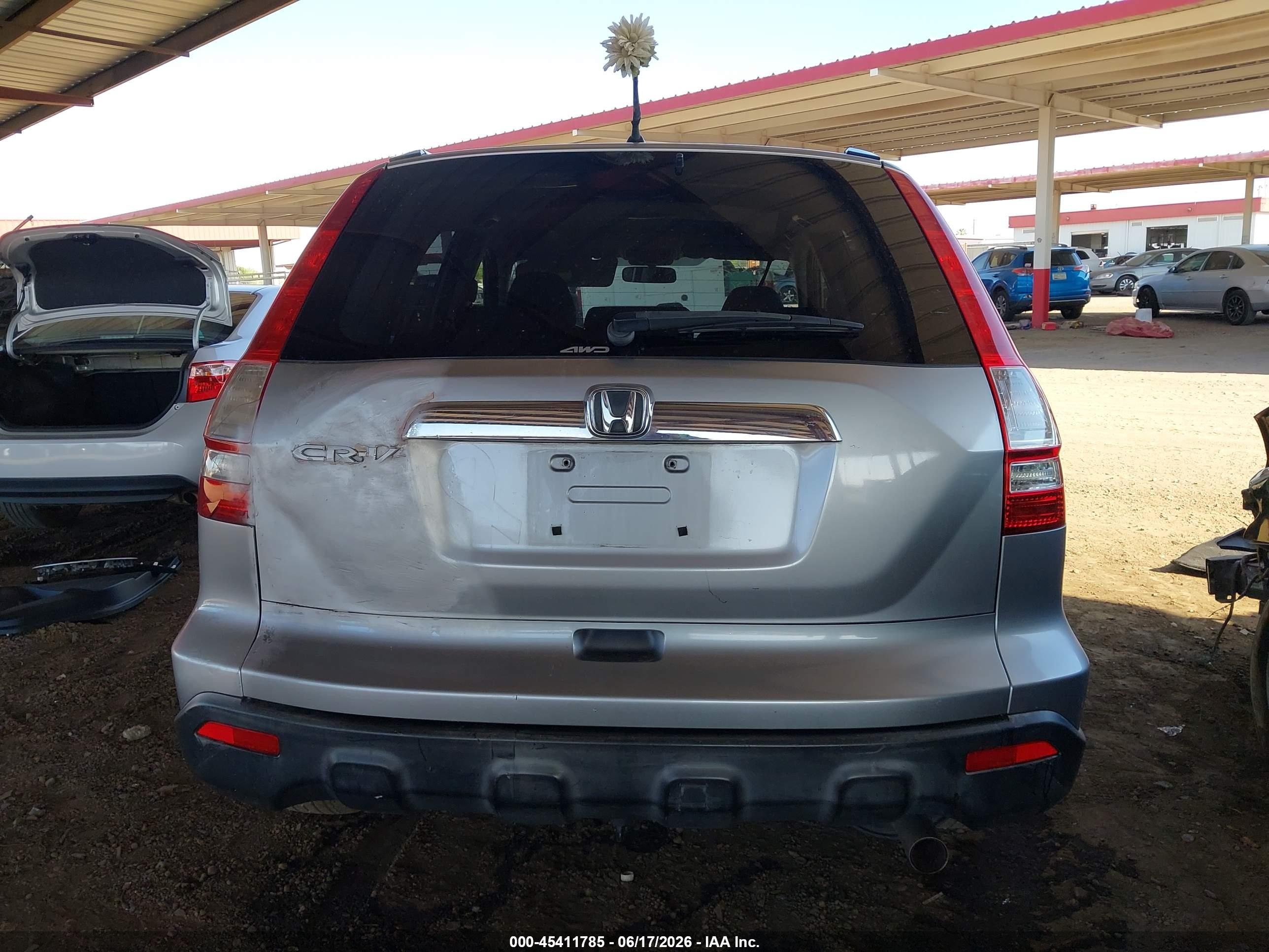 2007 Honda Cr-v Ex Silver vin: JHLRE48567C067262