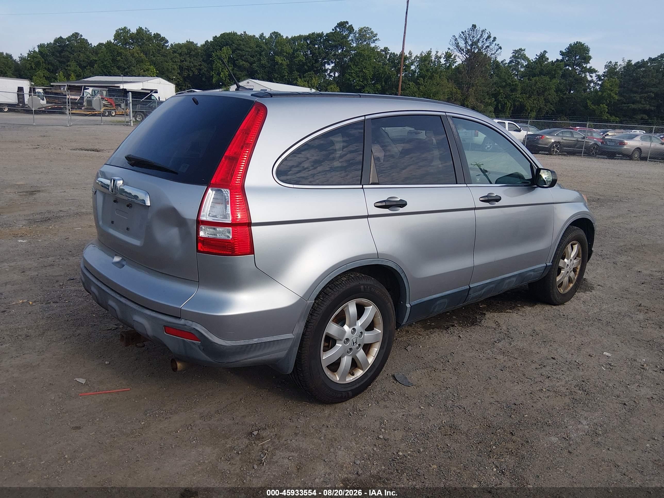 2007 Honda Cr-v Ex Silver vin: JHLRE48567C068170