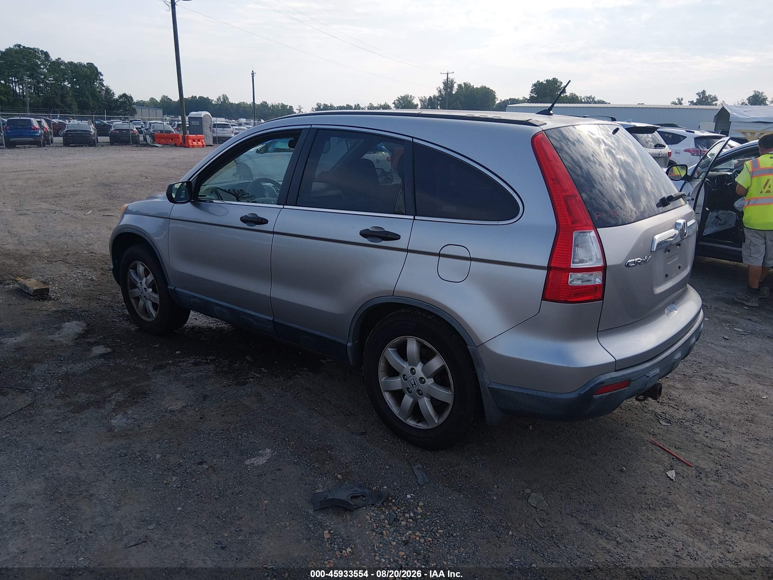 2007 Honda Cr-v Ex Silver vin: JHLRE48567C068170