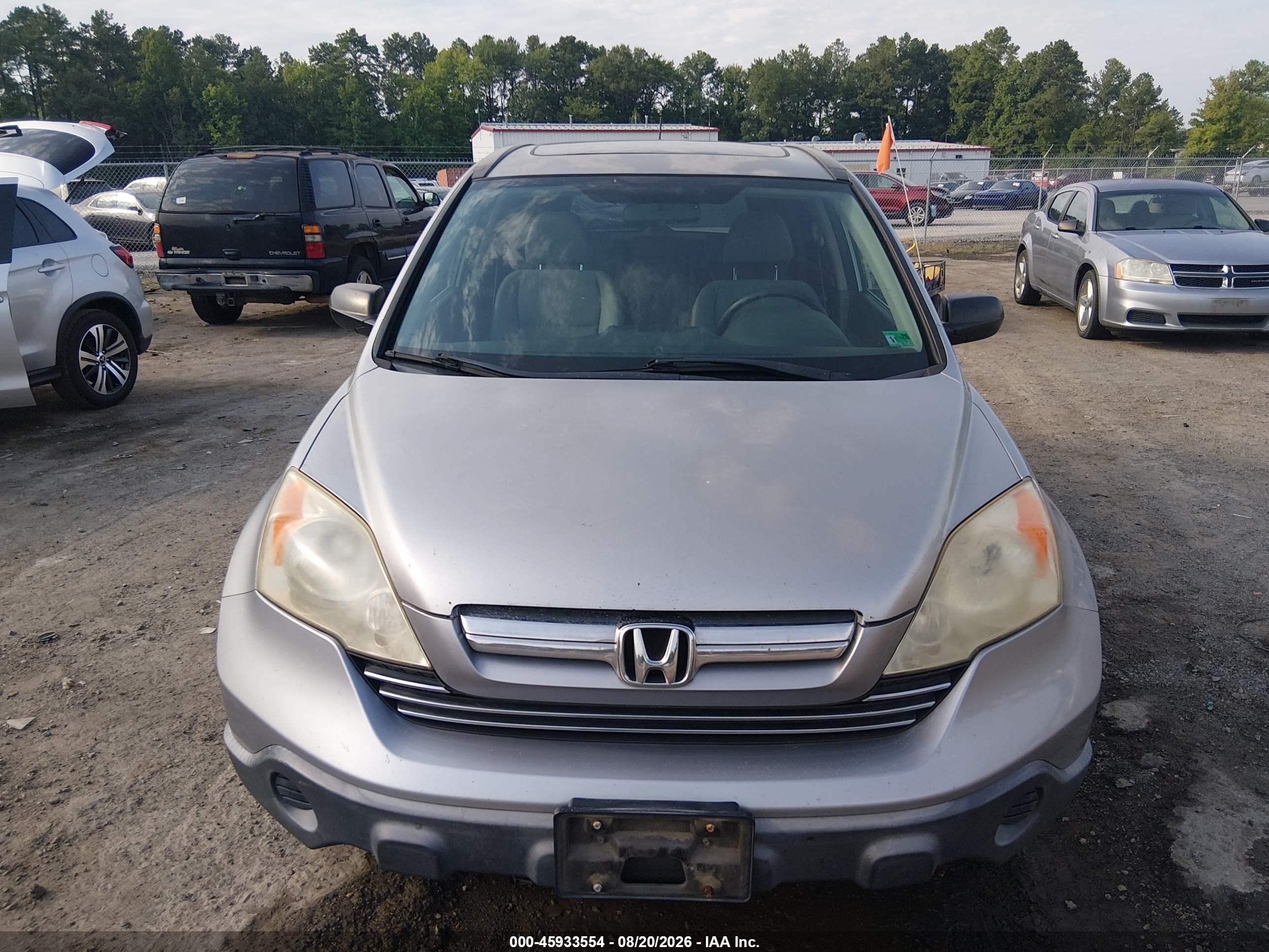 2007 Honda Cr-v Ex Silver vin: JHLRE48567C068170