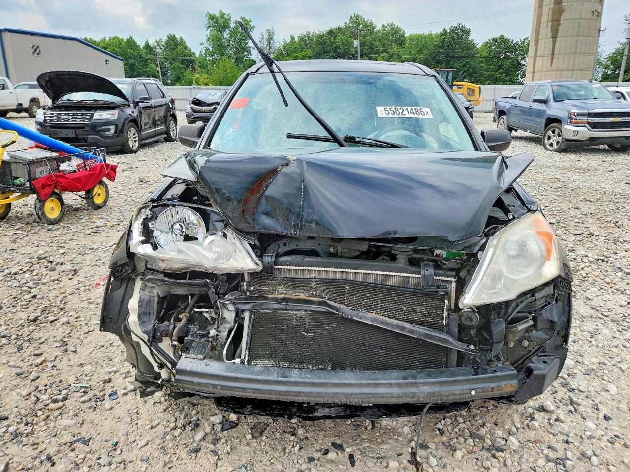 2007 Honda Cr-v Ex Black vin: JHLRE48567C073918