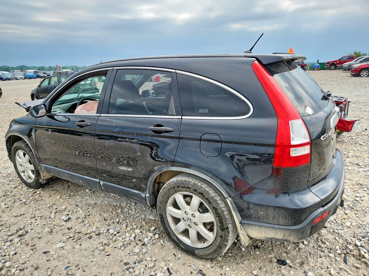 2007 Honda Cr-v Ex Black vin: JHLRE48567C073918