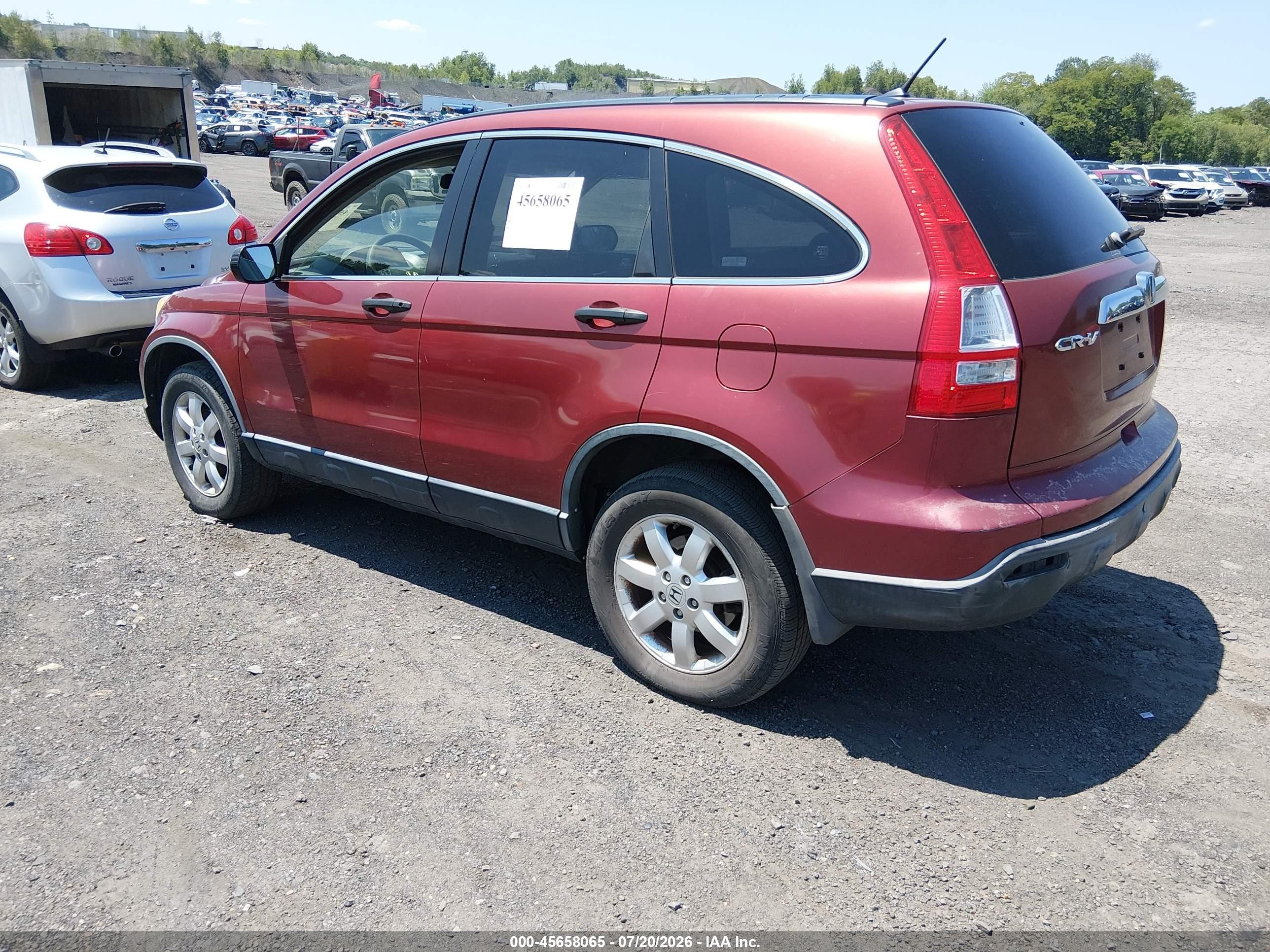 2007 Honda Cr-v Ex Красный vin: JHLRE48567C076057