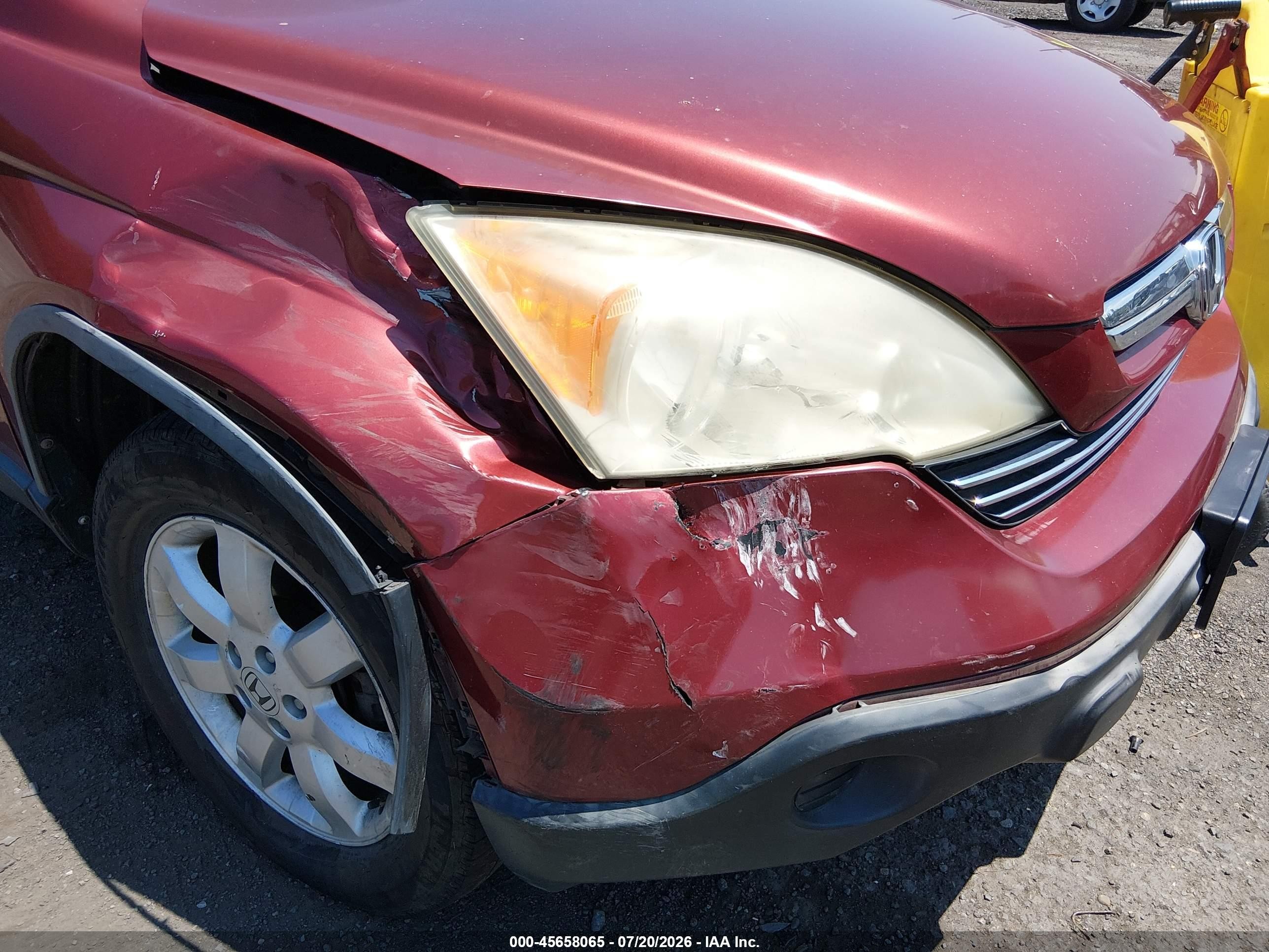 2007 Honda Cr-v Ex Красный vin: JHLRE48567C076057