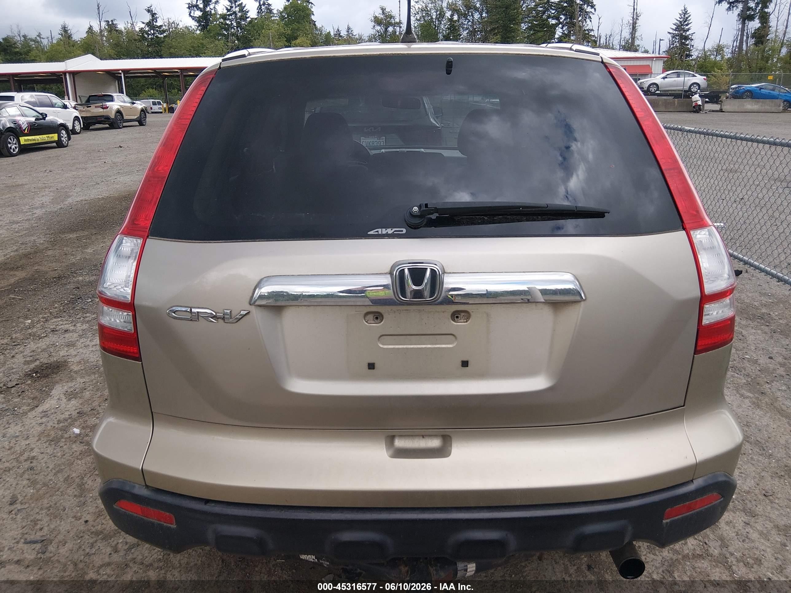 2007 Honda Cr-v Ex Tan vin: JHLRE48567C076611