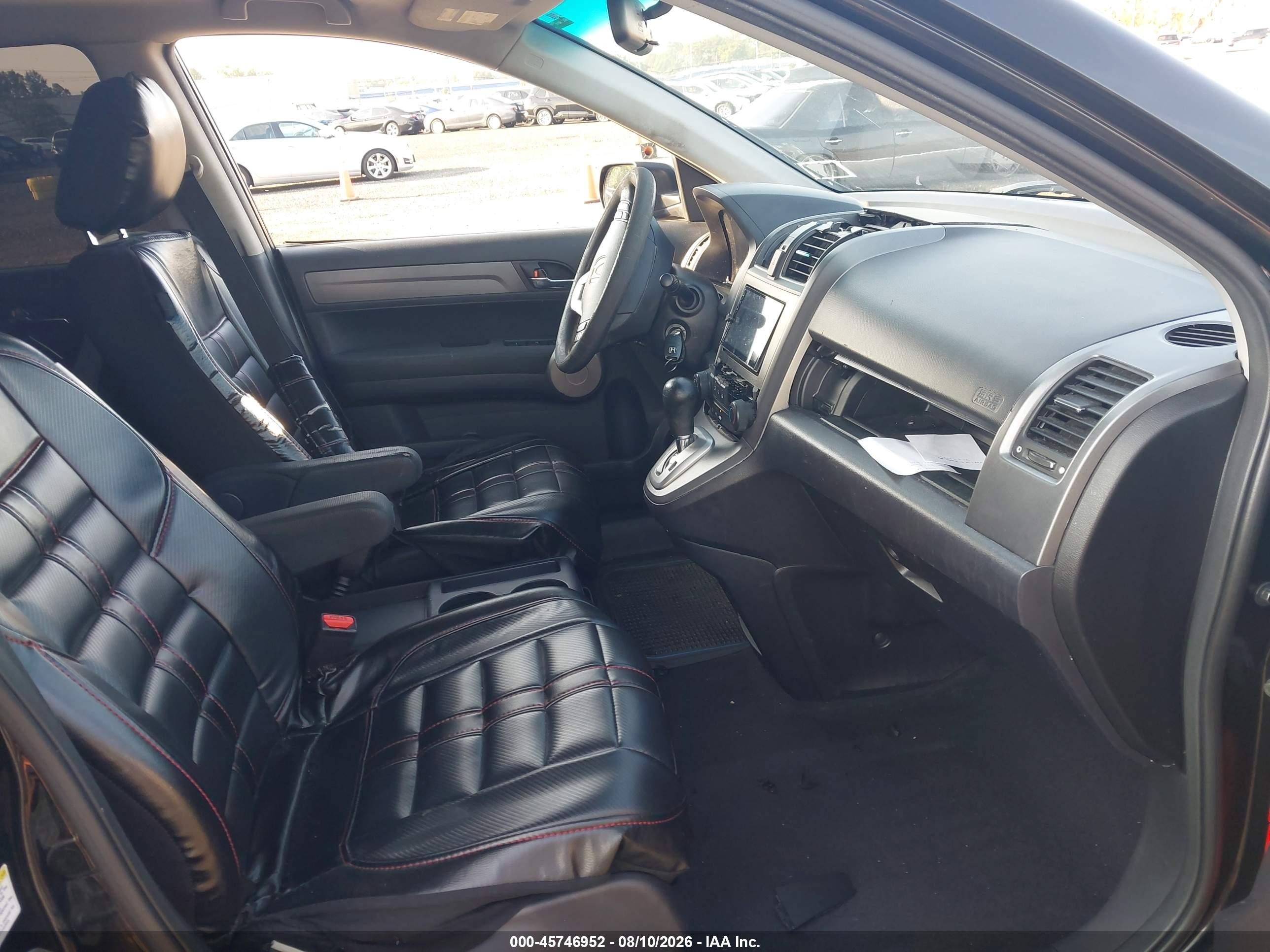 2007 Honda Cr-v Ex Black vin: JHLRE48567C077077