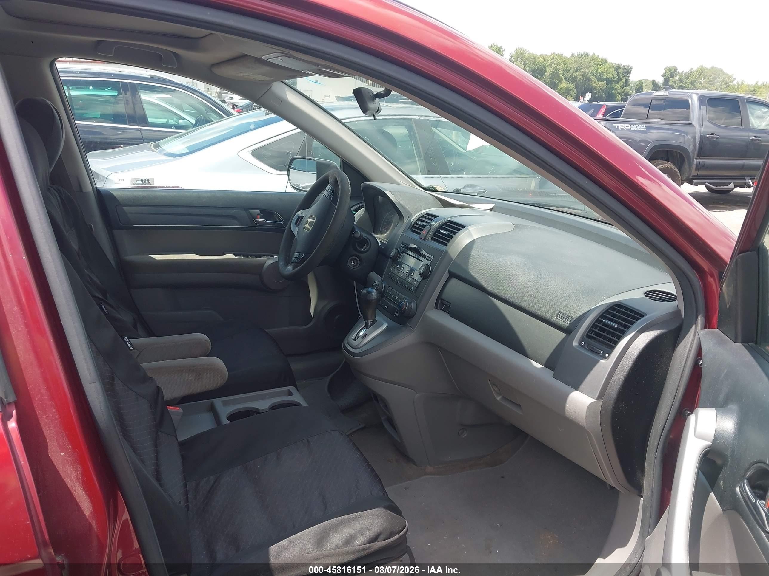 2007 Honda Cr-v Ex Red vin: JHLRE48567C077743