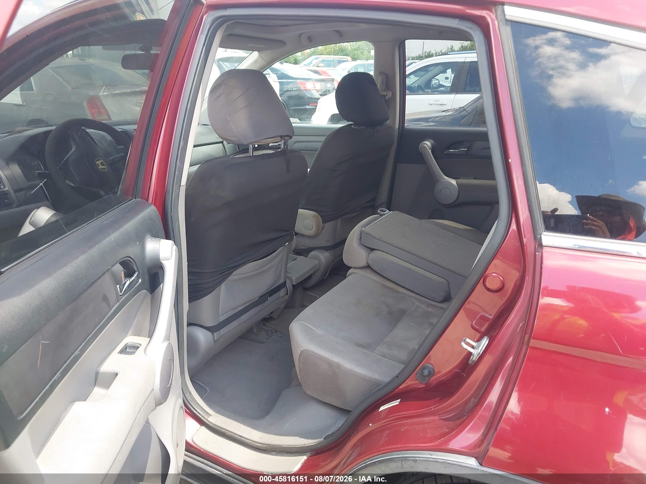 2007 Honda Cr-v Ex Red vin: JHLRE48567C077743