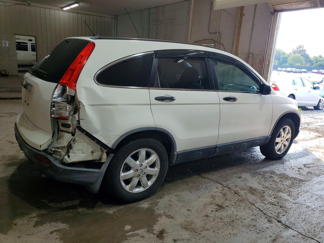 2007 Honda Cr-v Ex White vin: JHLRE48567C082859
