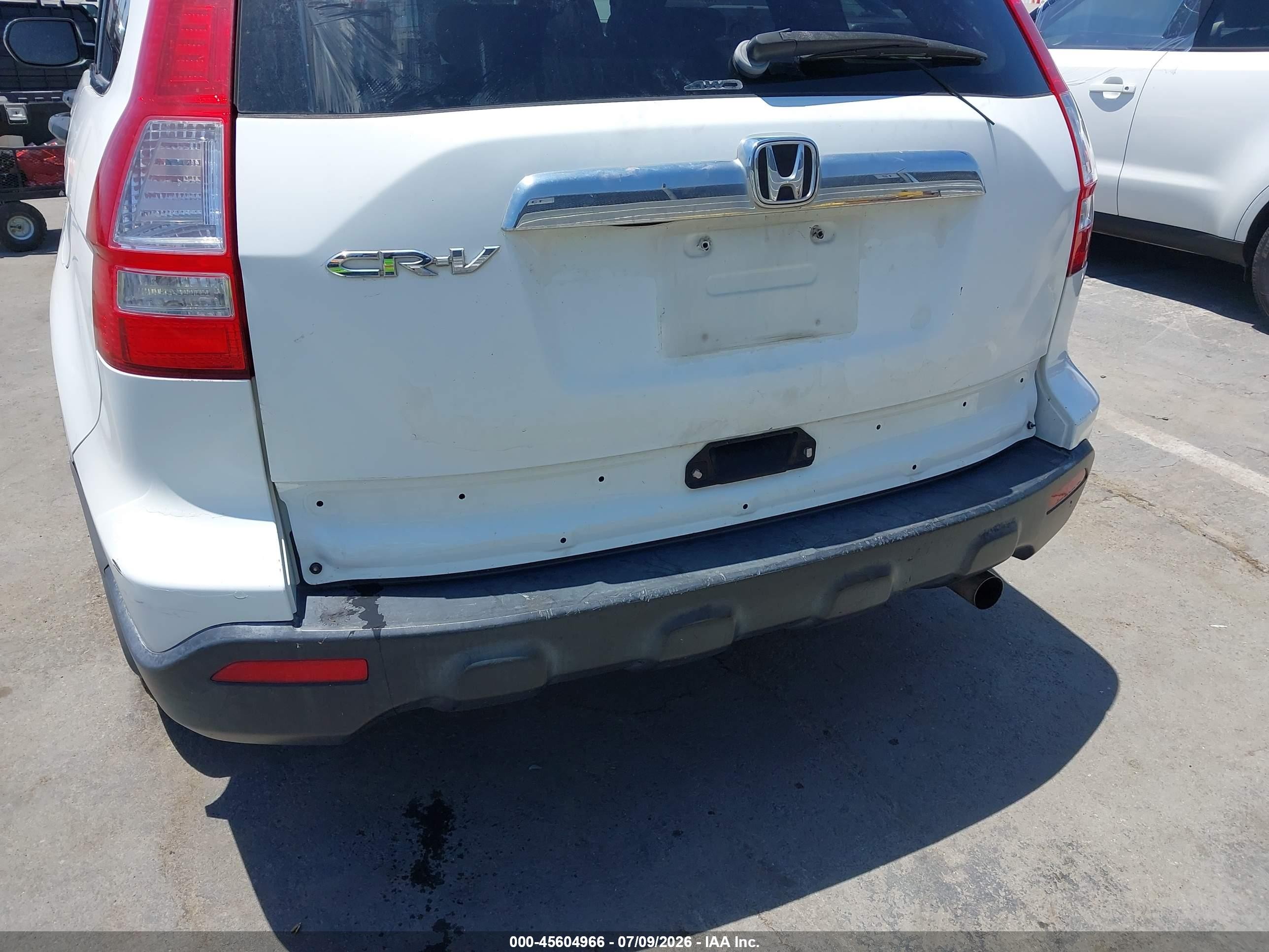 2007 Honda Cr-v Ex White vin: JHLRE48567C087513