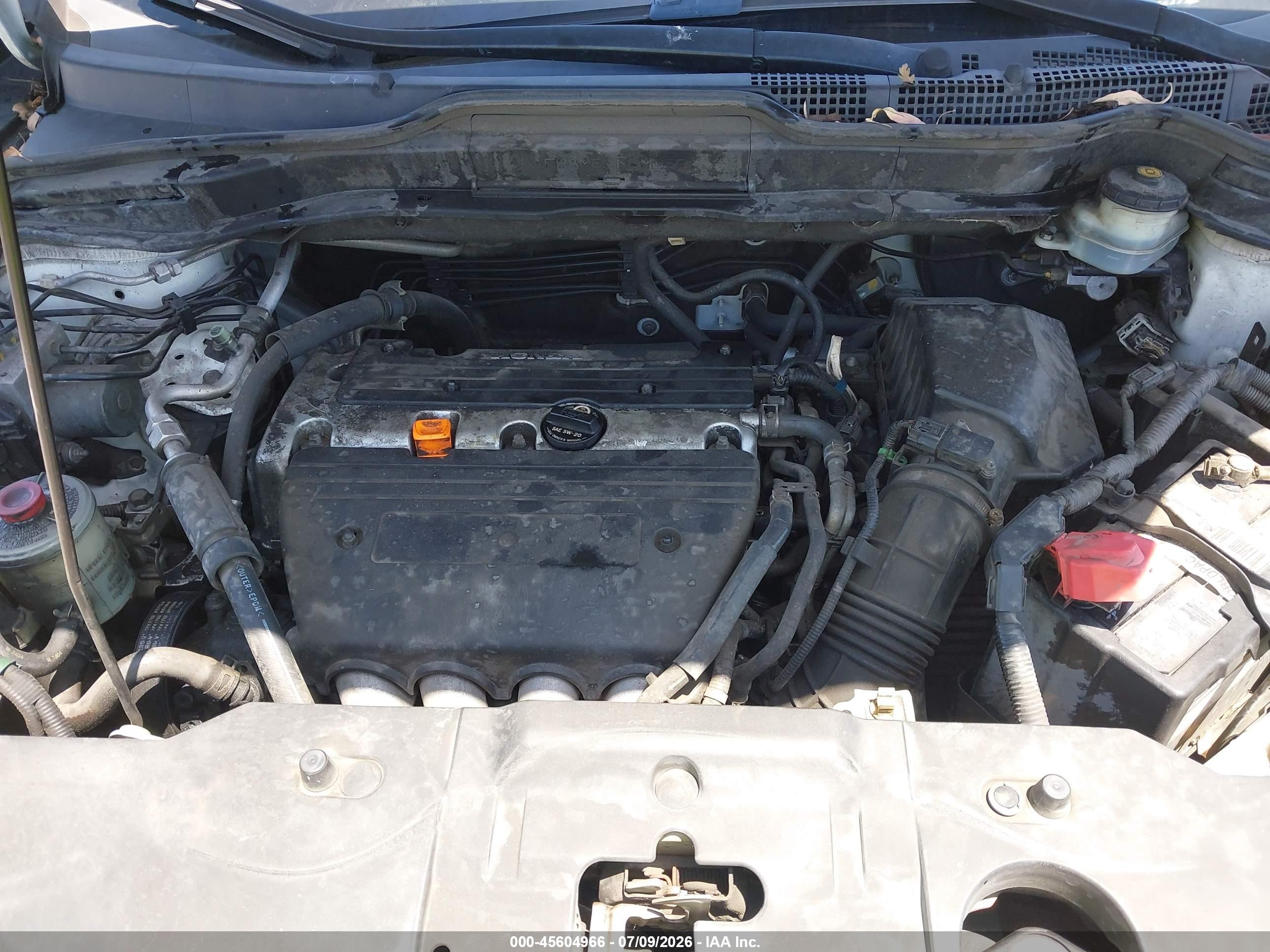 2007 Honda Cr-v Ex White vin: JHLRE48567C087513
