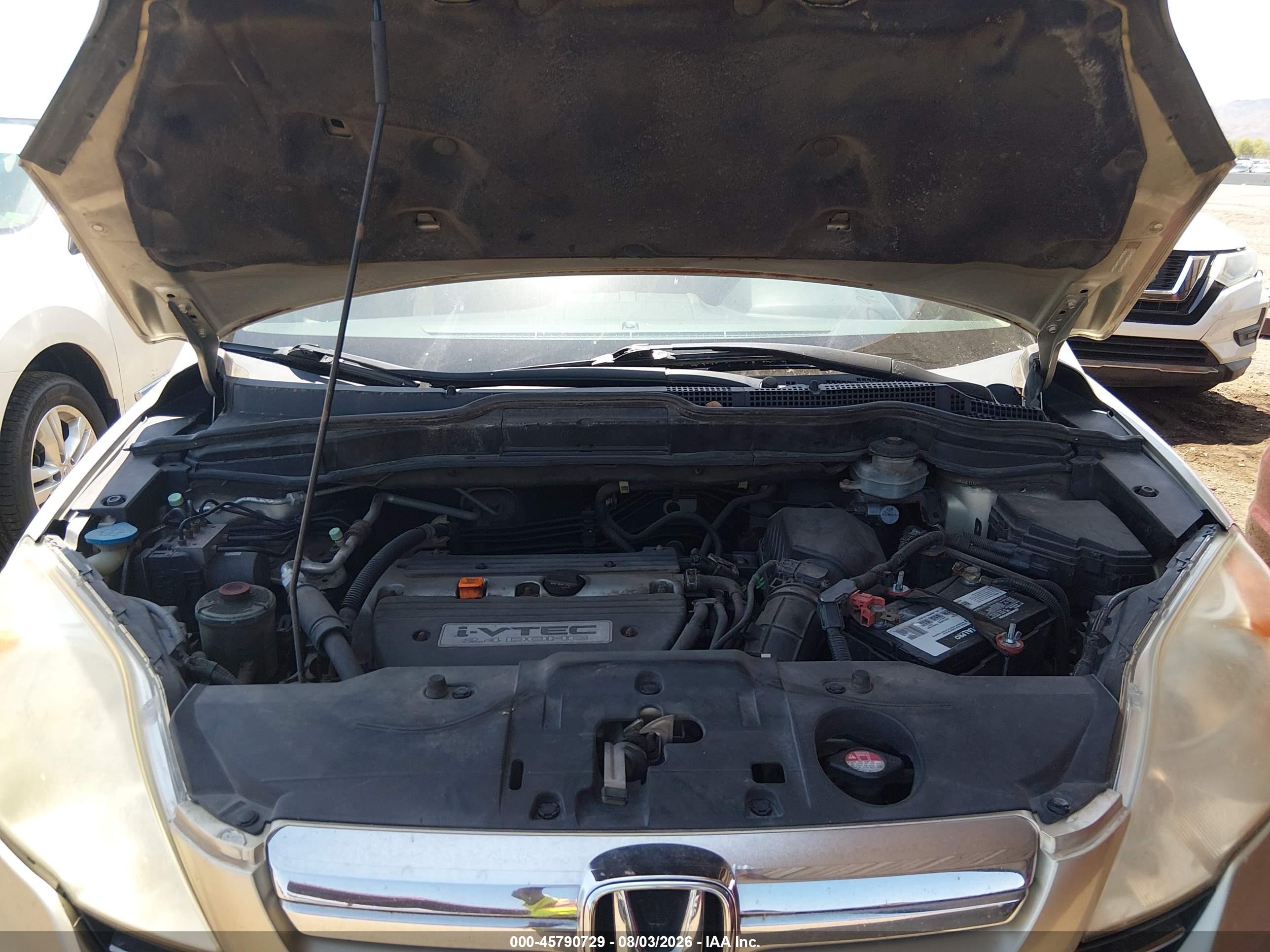 2007 Honda Cr-v Ex Золотой vin: JHLRE48567C096423