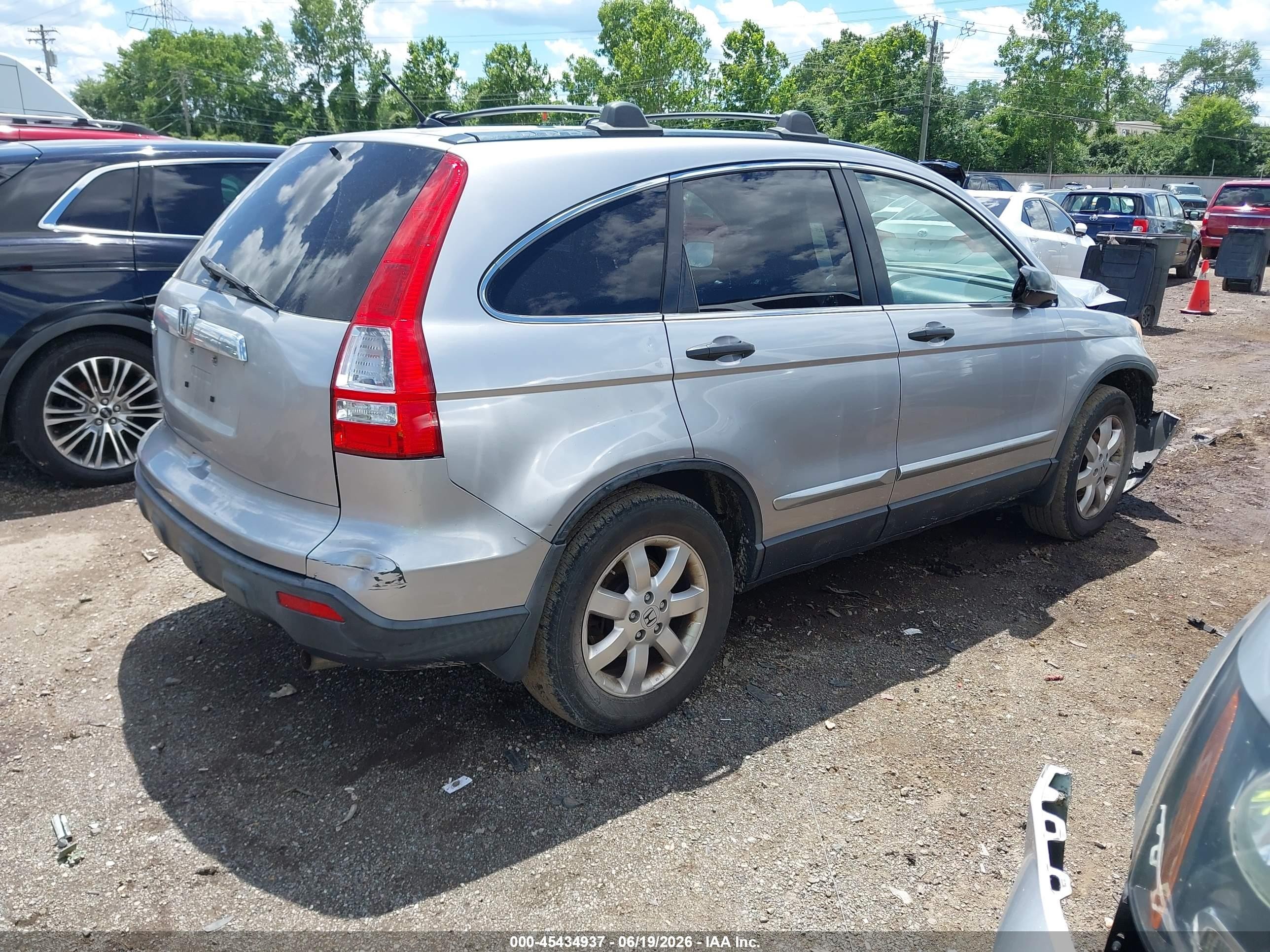 2008 Honda Cr-v Ex Silver vin: JHLRE48568C008827
