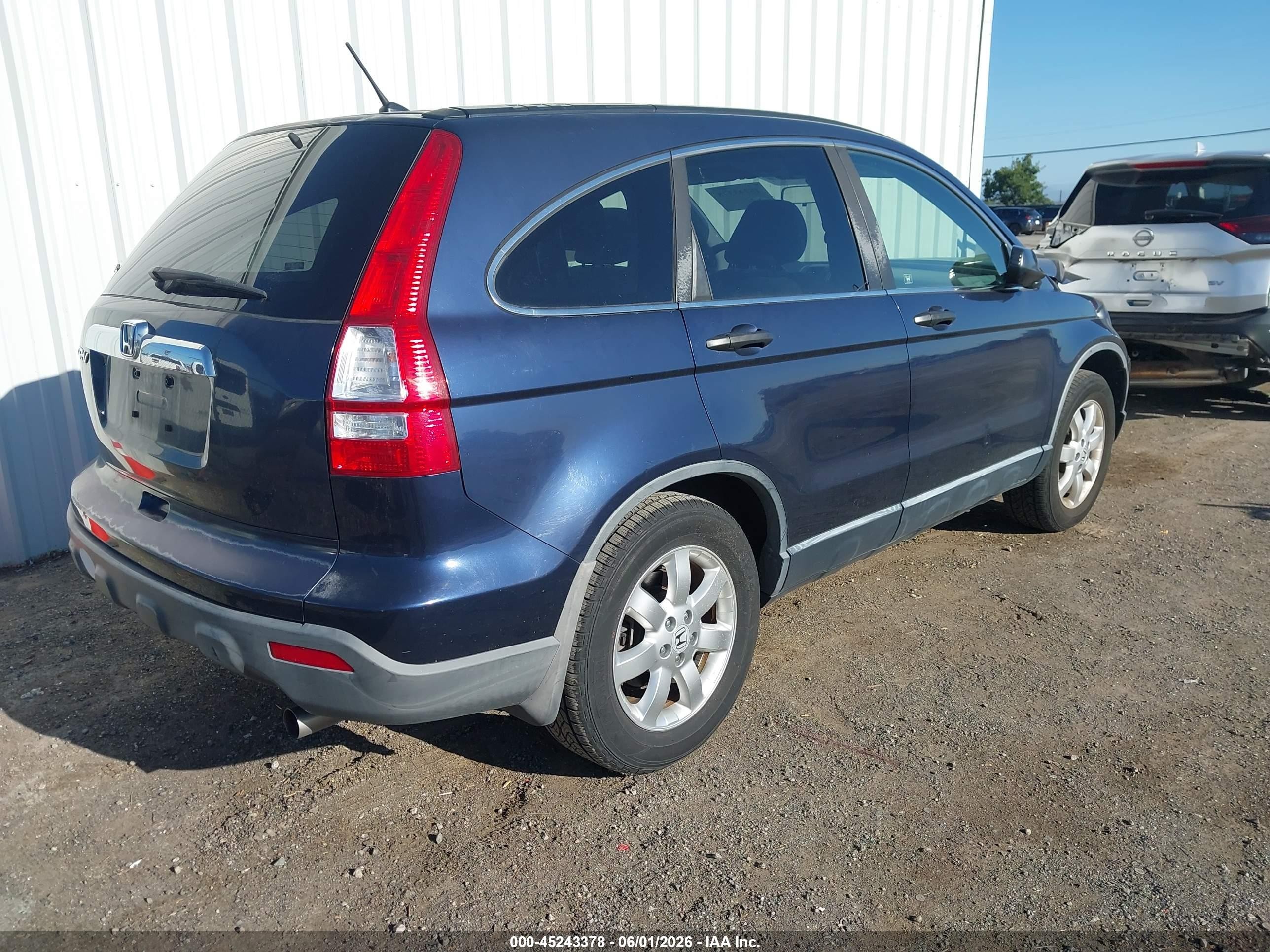 2008 Honda Cr-v Ex Dark Blue vin: JHLRE48568C030407
