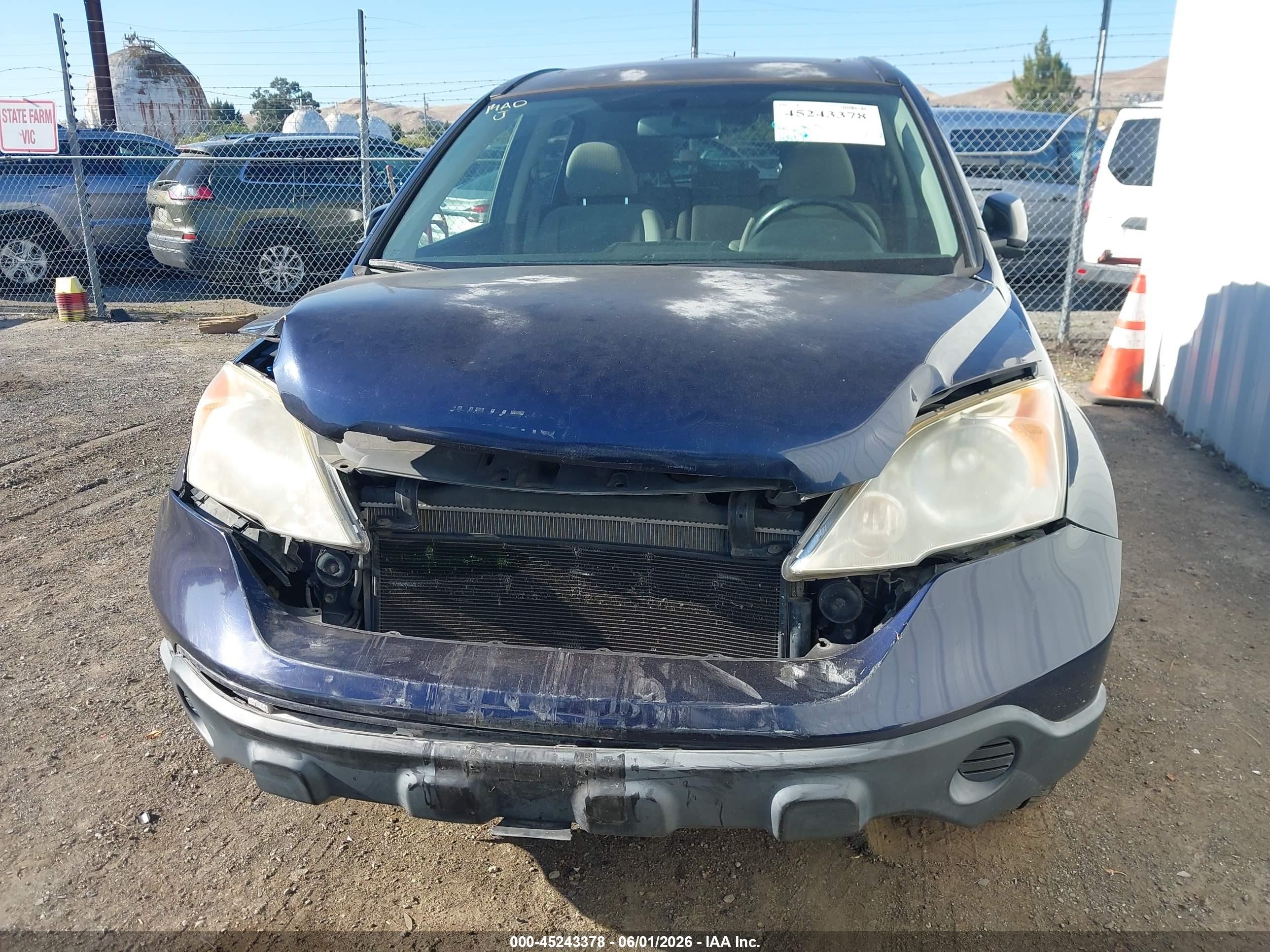 2008 Honda Cr-v Ex Dark Blue vin: JHLRE48568C030407