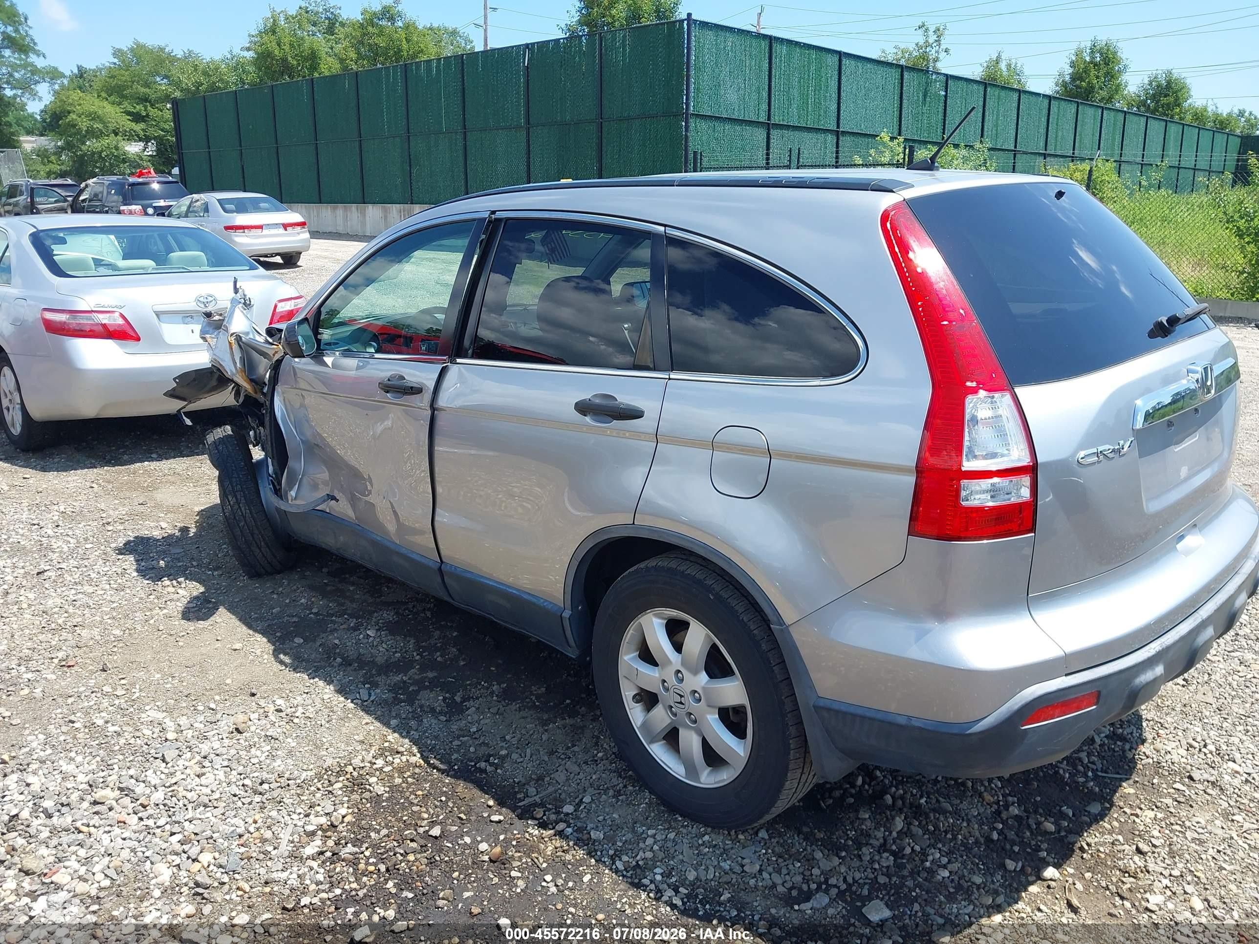 2008 Honda Cr-v Ex Silver vin: JHLRE48568C075587