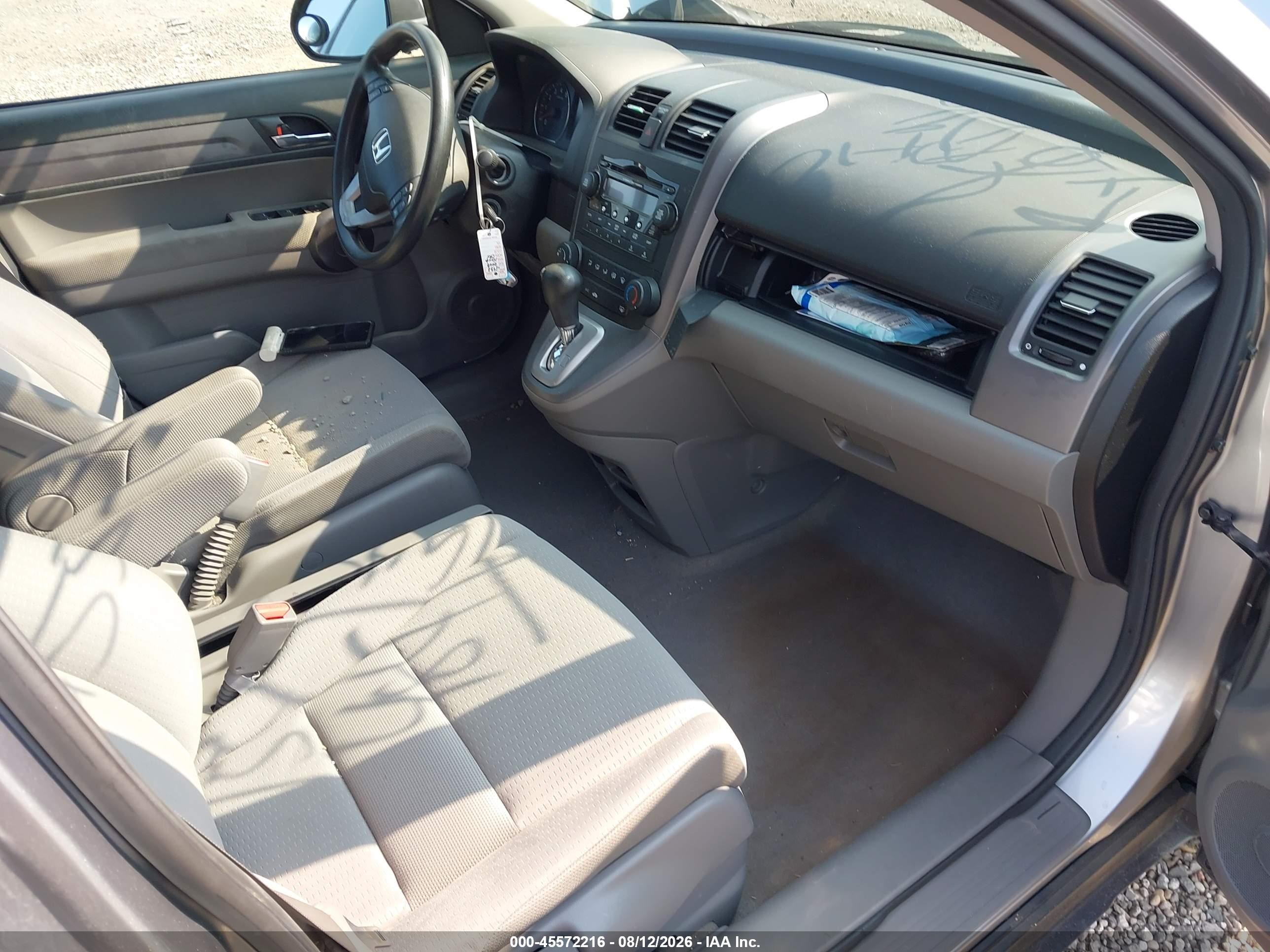 2008 Honda Cr-v Ex Silver vin: JHLRE48568C075587