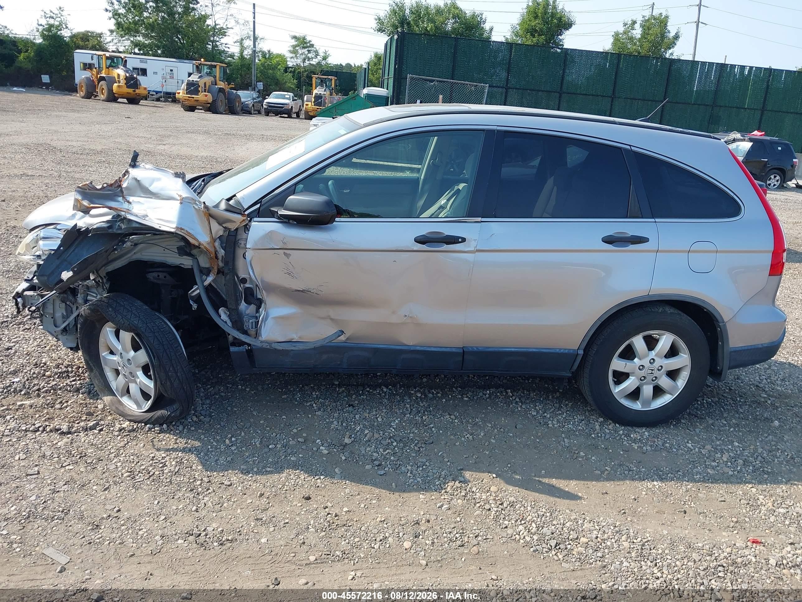 2008 Honda Cr-v Ex Silver vin: JHLRE48568C075587