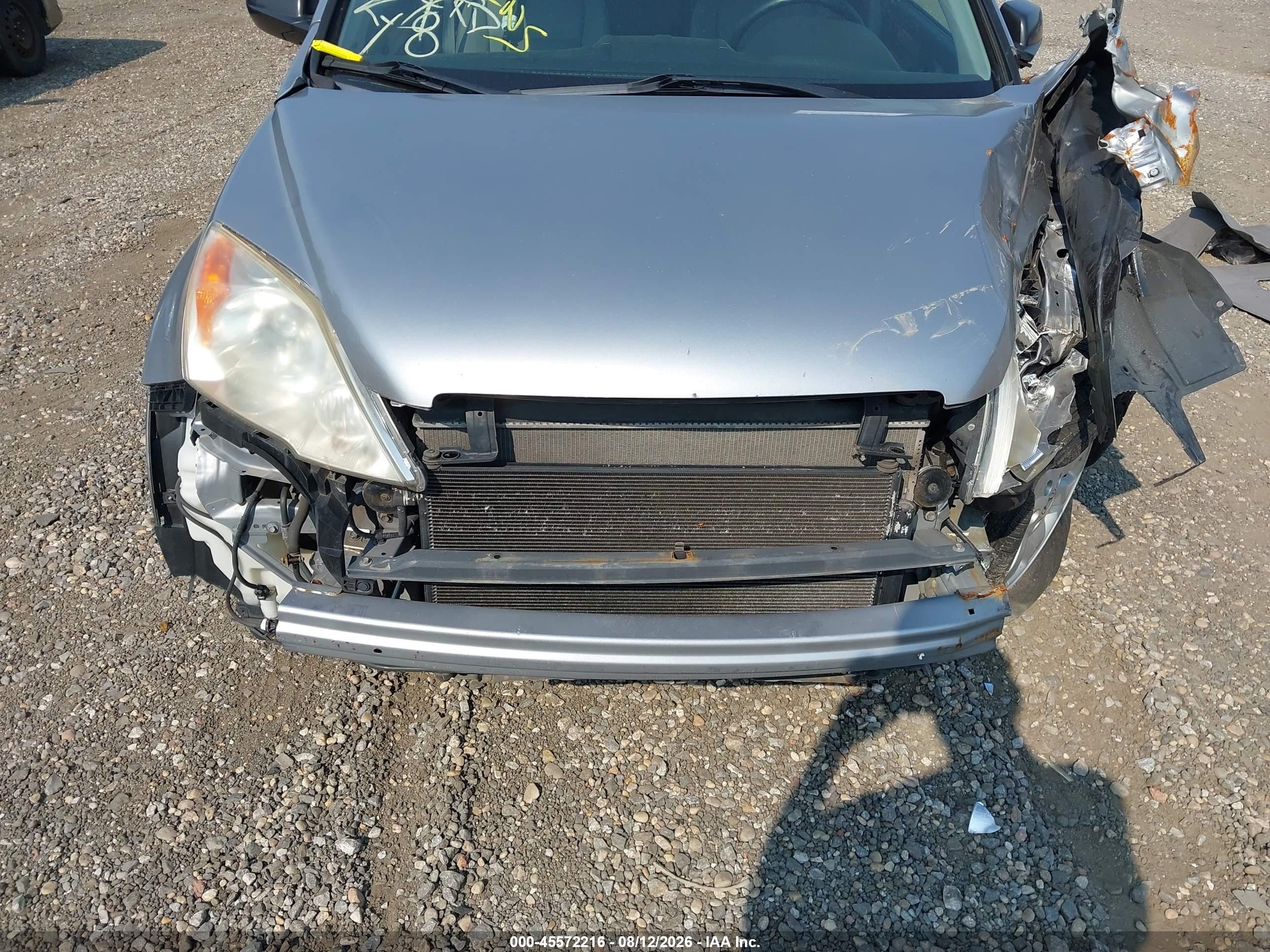 2008 Honda Cr-v Ex Silver vin: JHLRE48568C075587