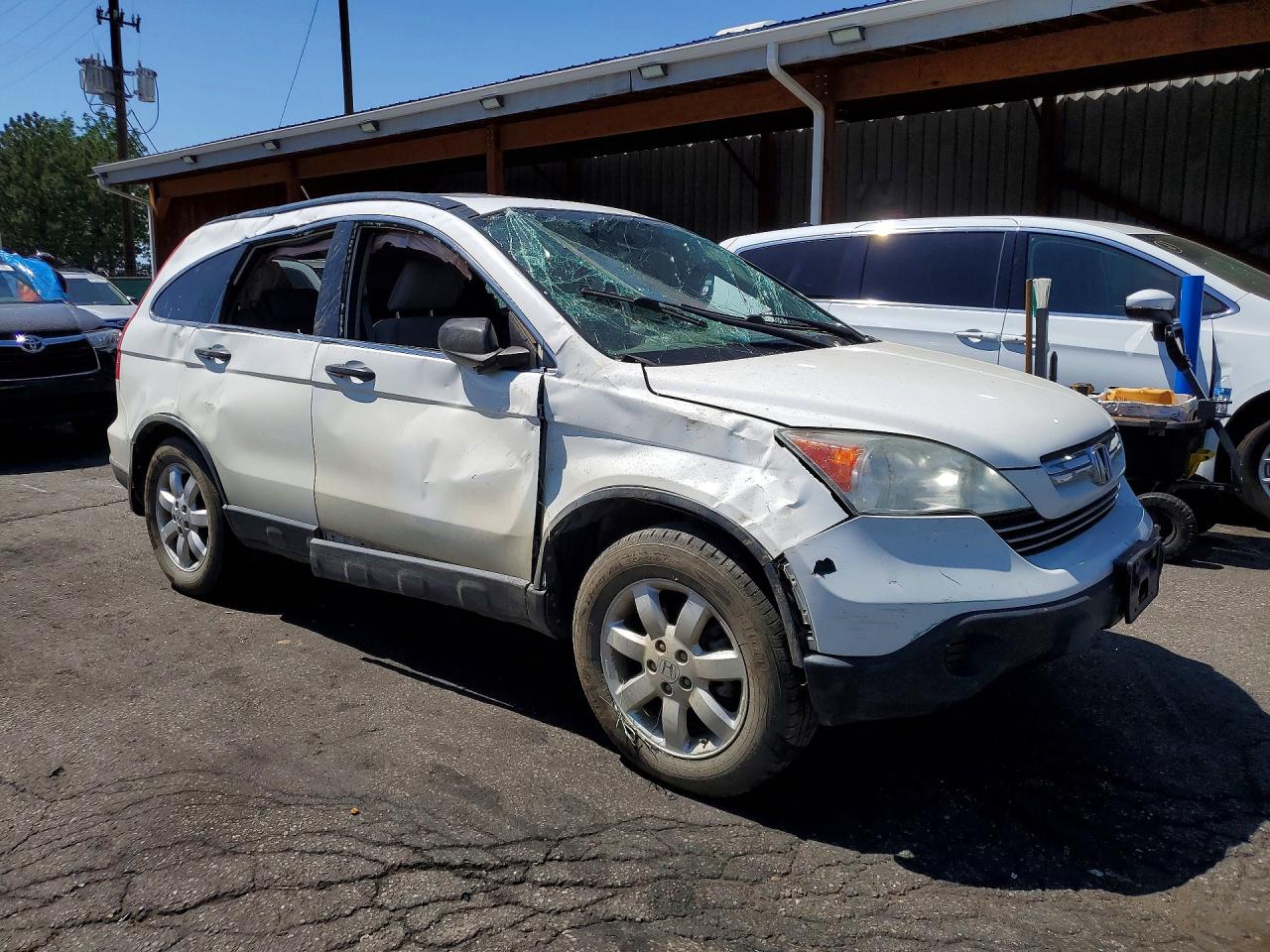 2009 Honda Cr-v Ex White vin: JHLRE48569C001040