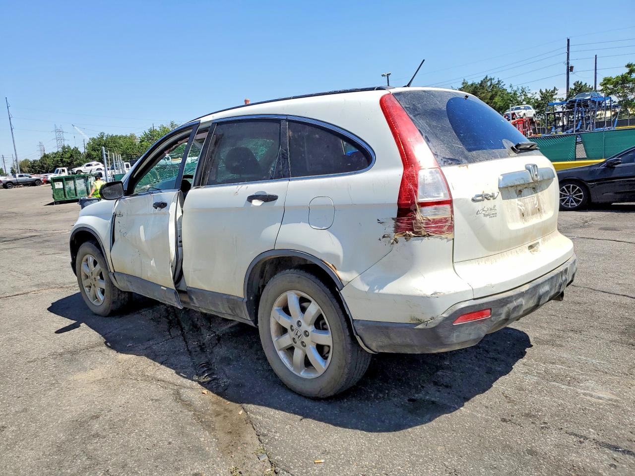 2009 Honda Cr-v Ex White vin: JHLRE48569C001040