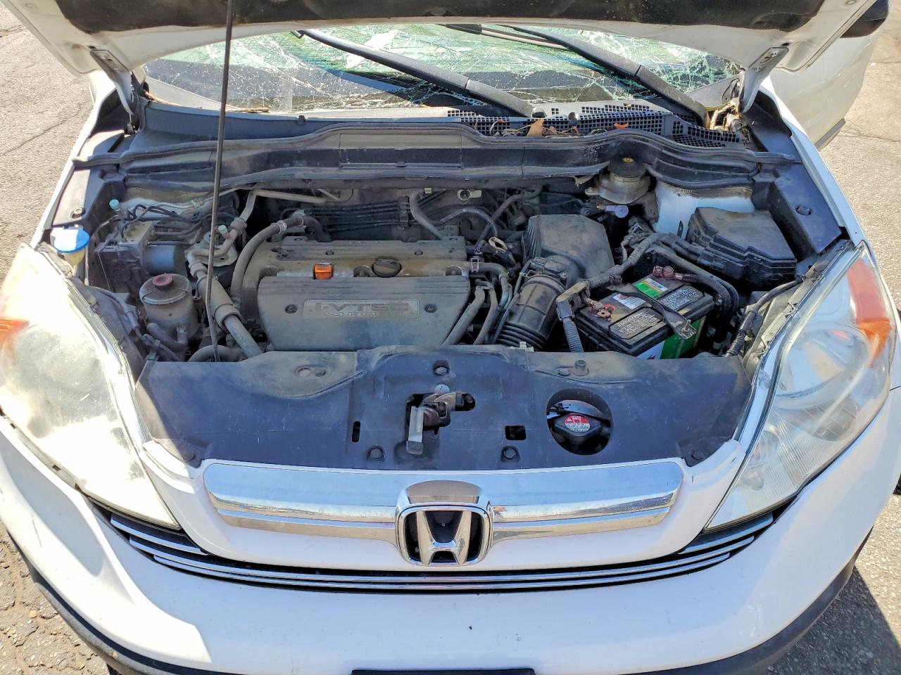 2009 Honda Cr-v Ex White vin: JHLRE48569C001040