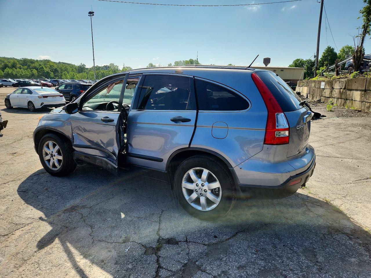 2007 Honda Cr-v Ex Blue vin: JHLRE48577C058022