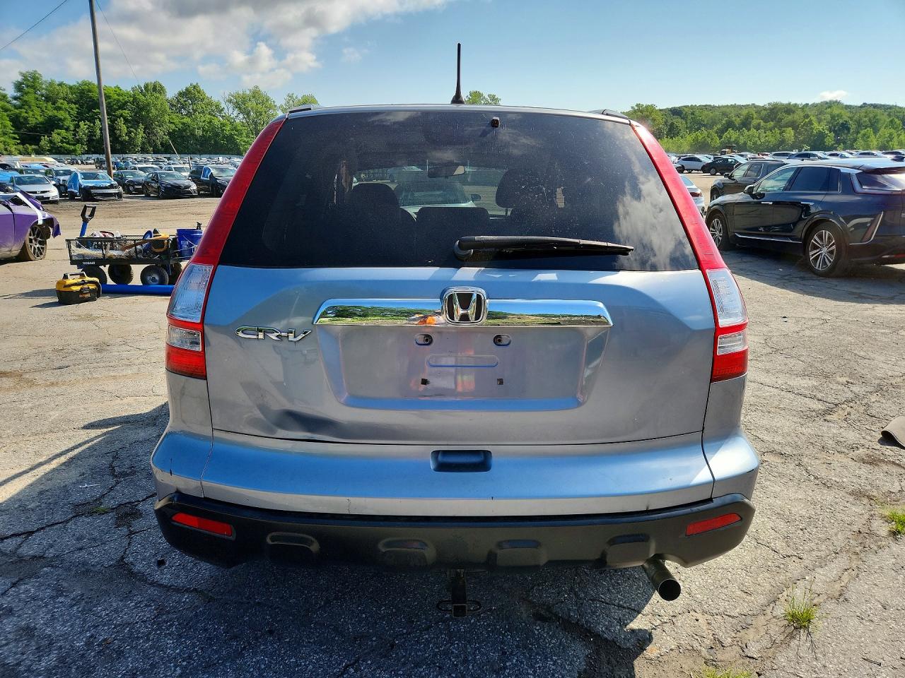 2007 Honda Cr-v Ex Blue vin: JHLRE48577C058022