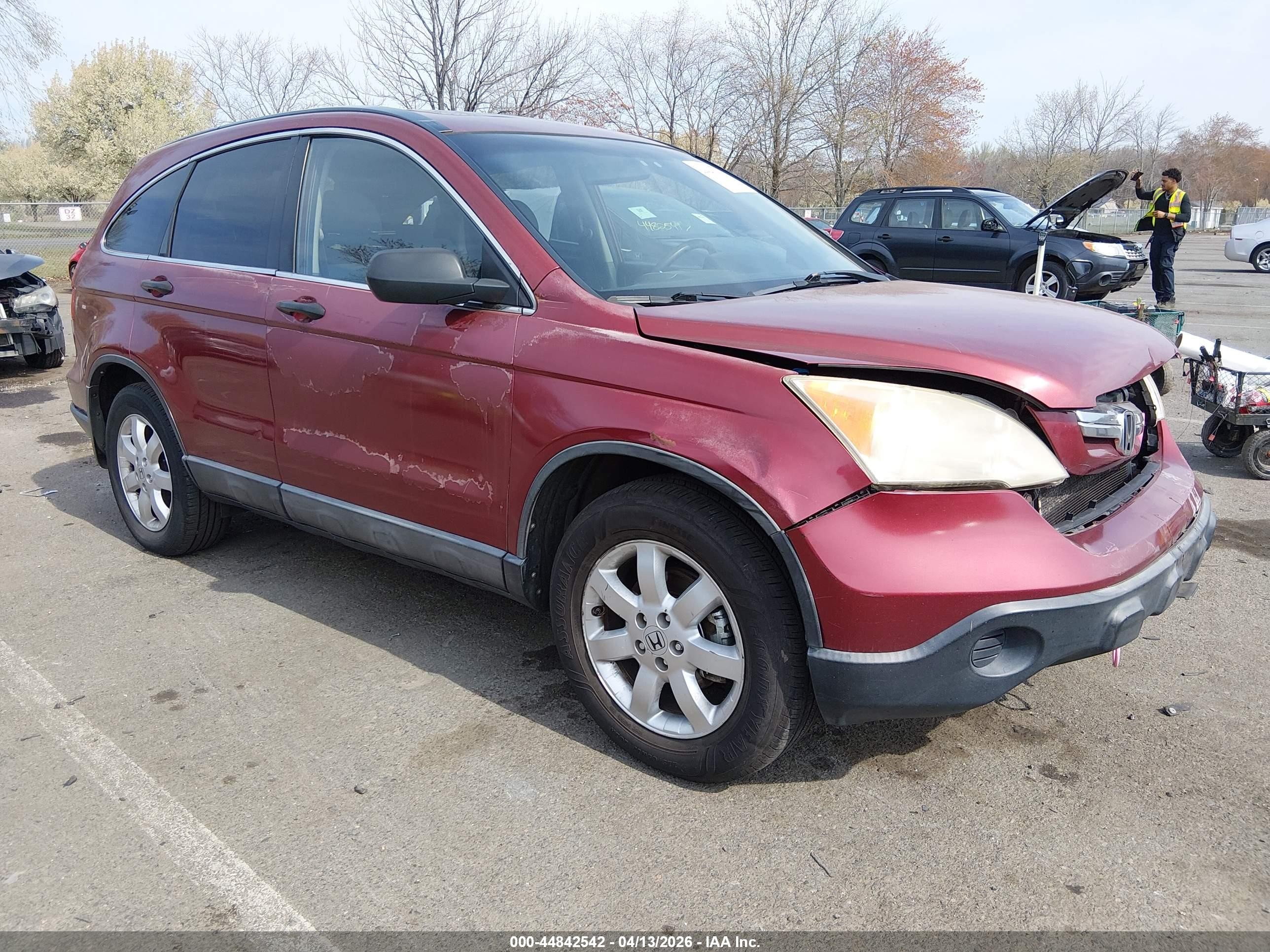 2007 Honda Cr-v Ex Red vin: JHLRE48577C068629