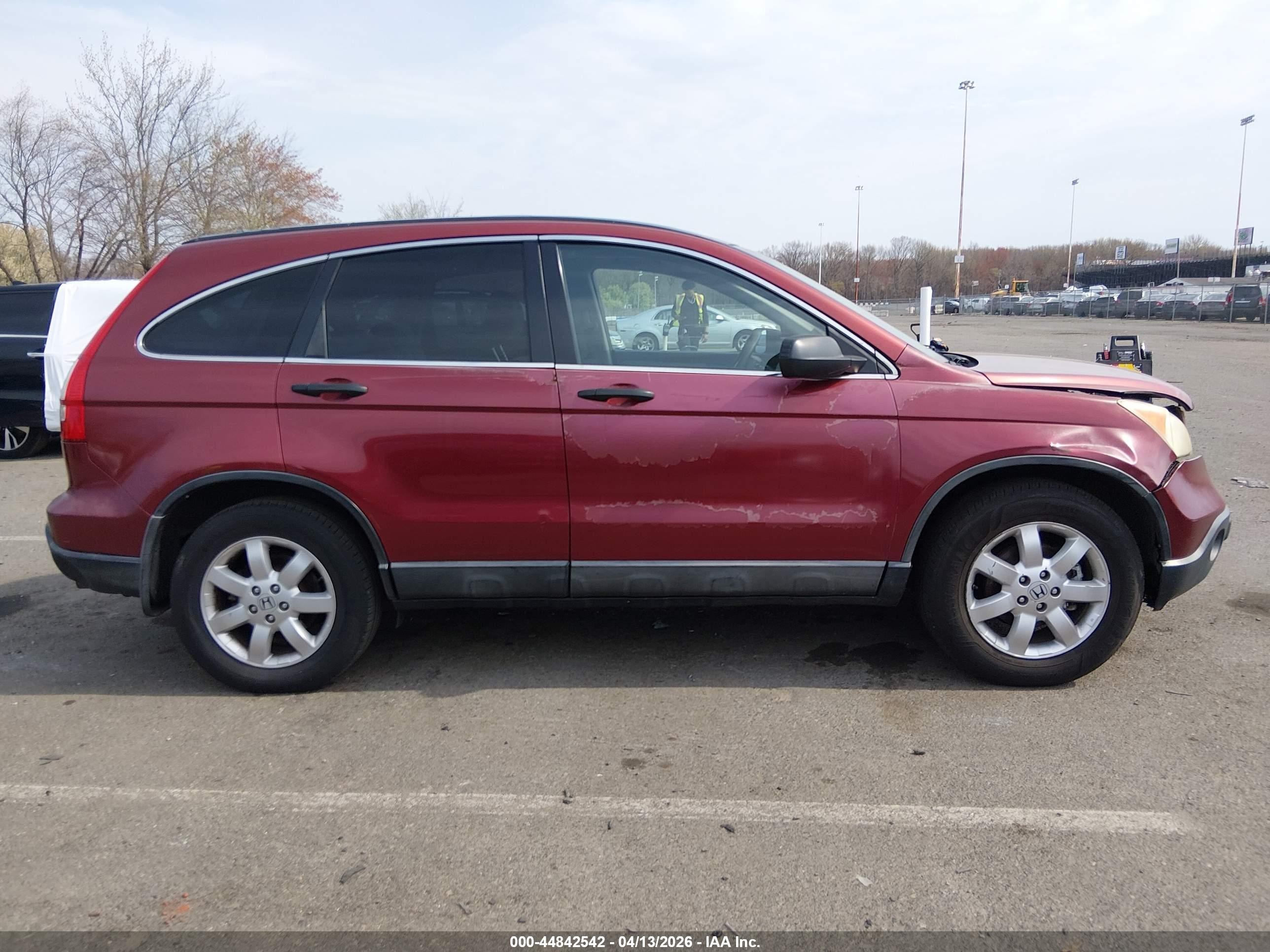 2007 Honda Cr-v Ex Red vin: JHLRE48577C068629