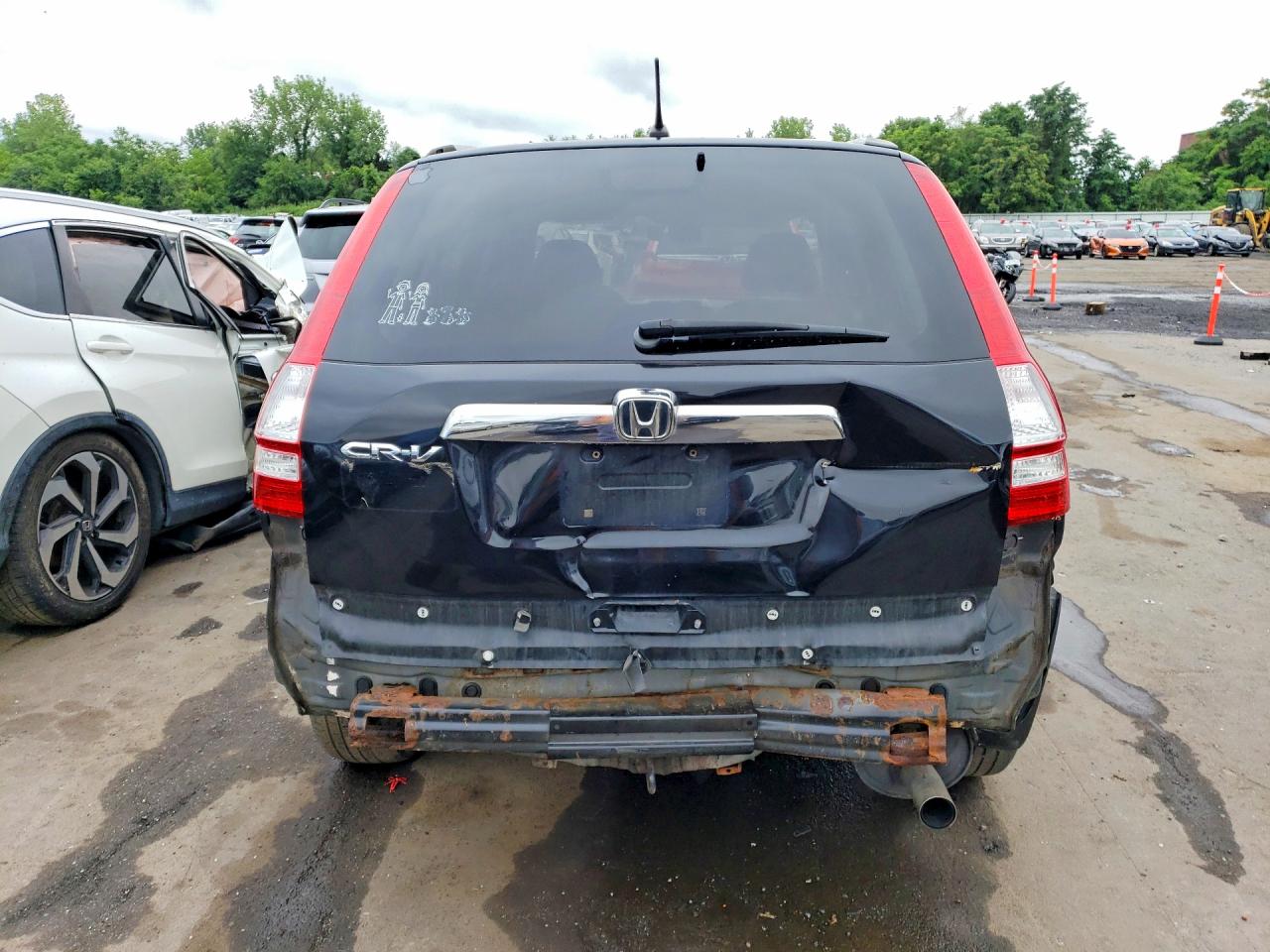 2007 Honda Cr-v Ex Black vin: JHLRE48577C084670